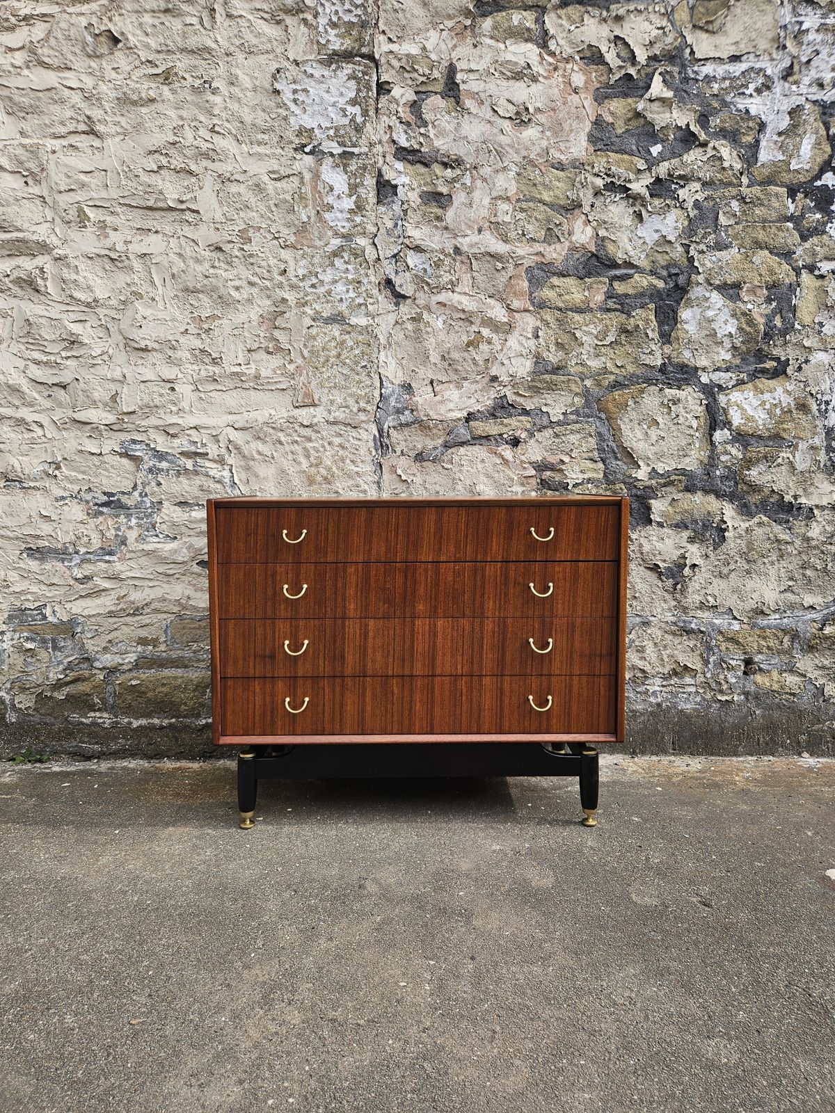 Vintage G Plan Chest Of Drawers Librenza Range: Four Drawer Tallboy Cabinet