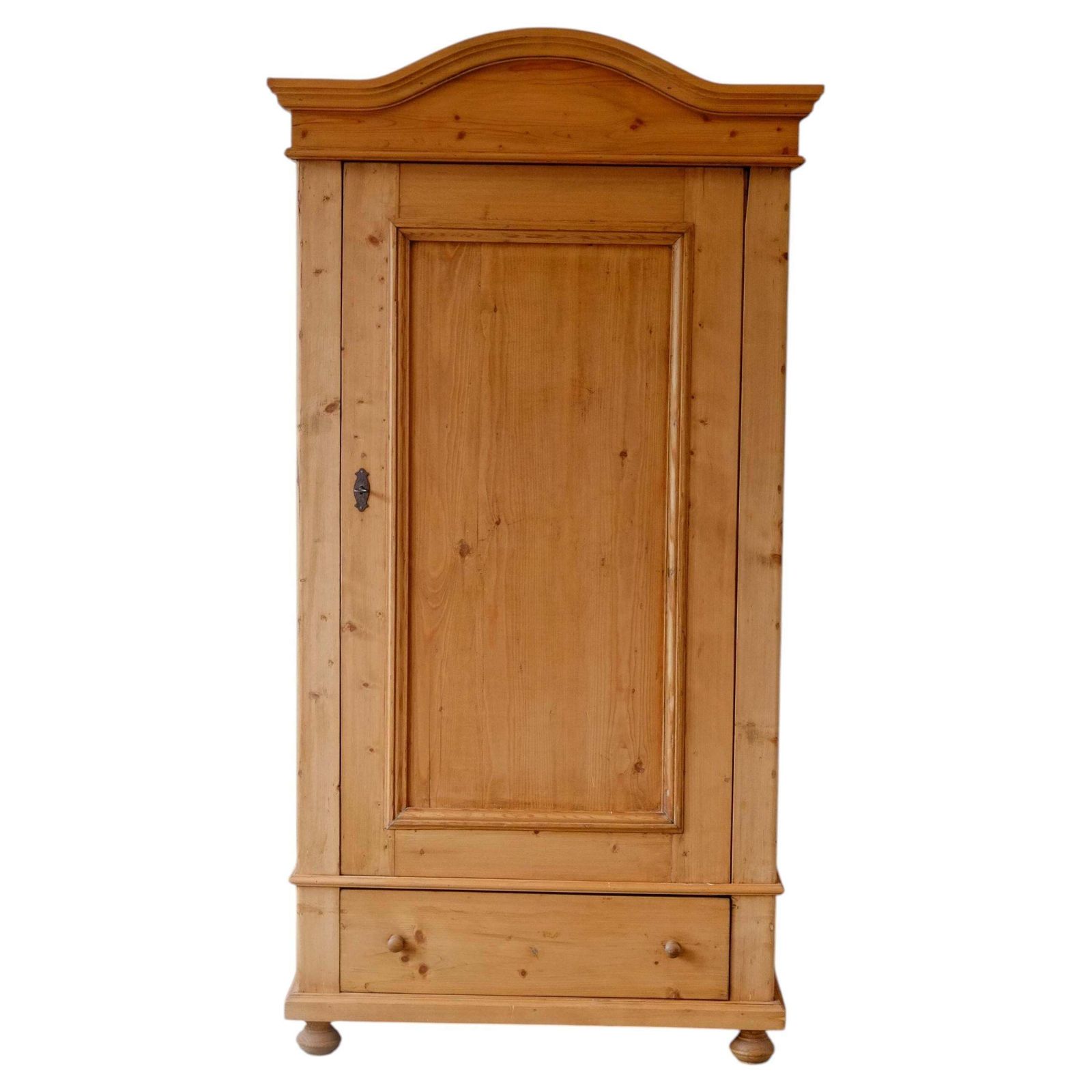 Early 20th Century French Pine Wardrobe