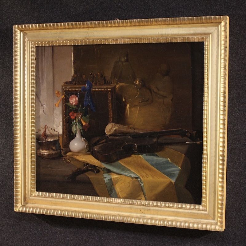 photo vinterior Italian Still Life Painting From The 19th Century