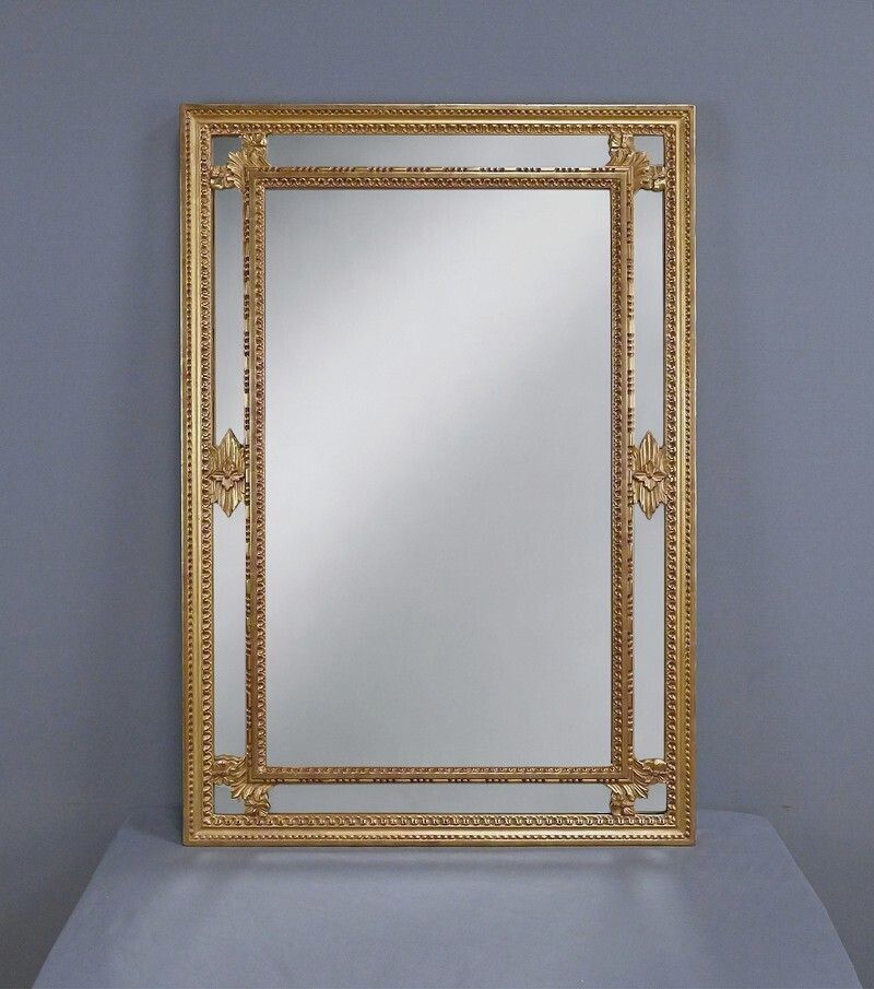 Large Mirror With Parcloses, Louis XVI Style – Mid 20th Century photo Home Decor