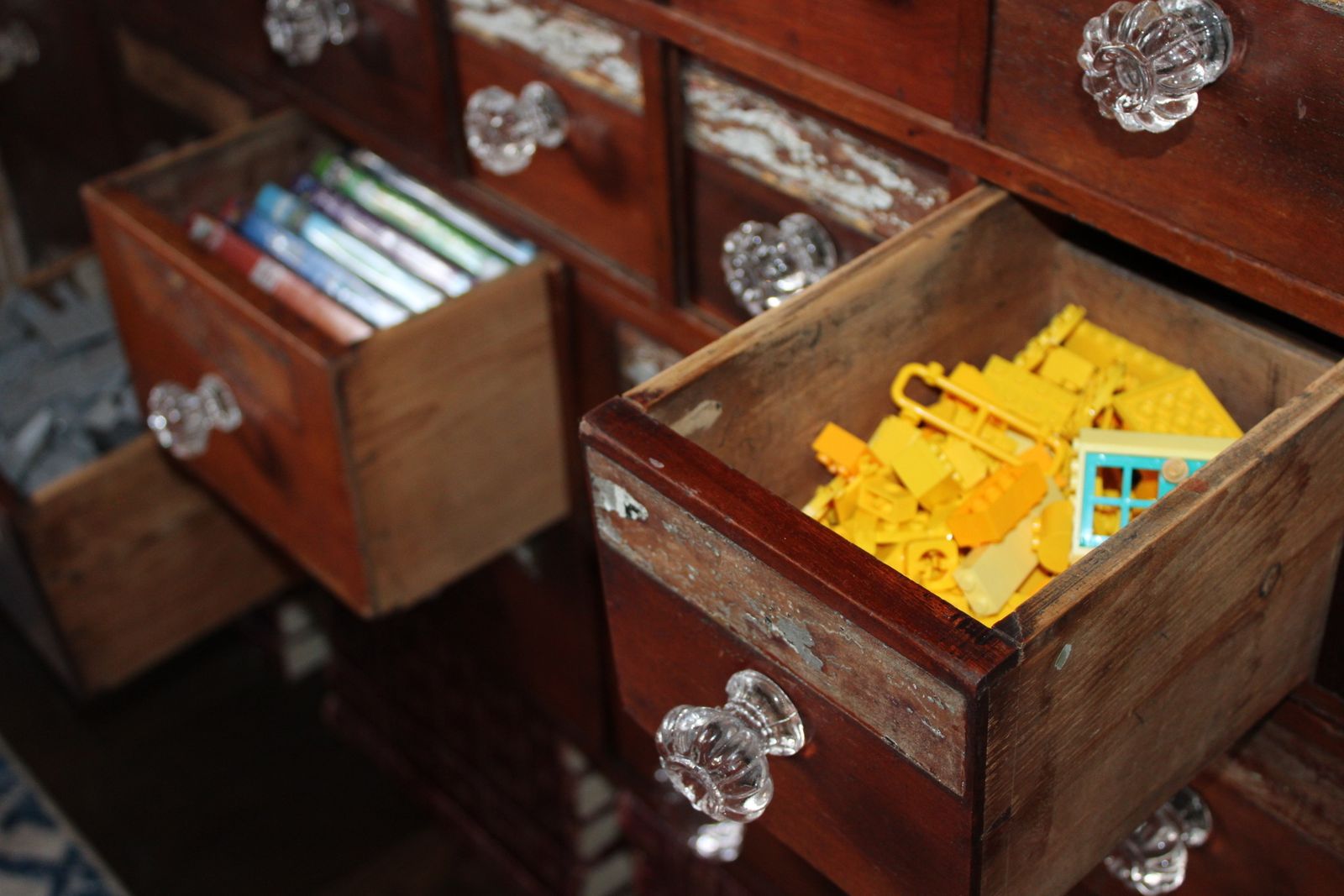 Antique Haberdashery Cabinet Chemist Bank Of Drawers Apothecary Chest Of Drawers photo Furniture