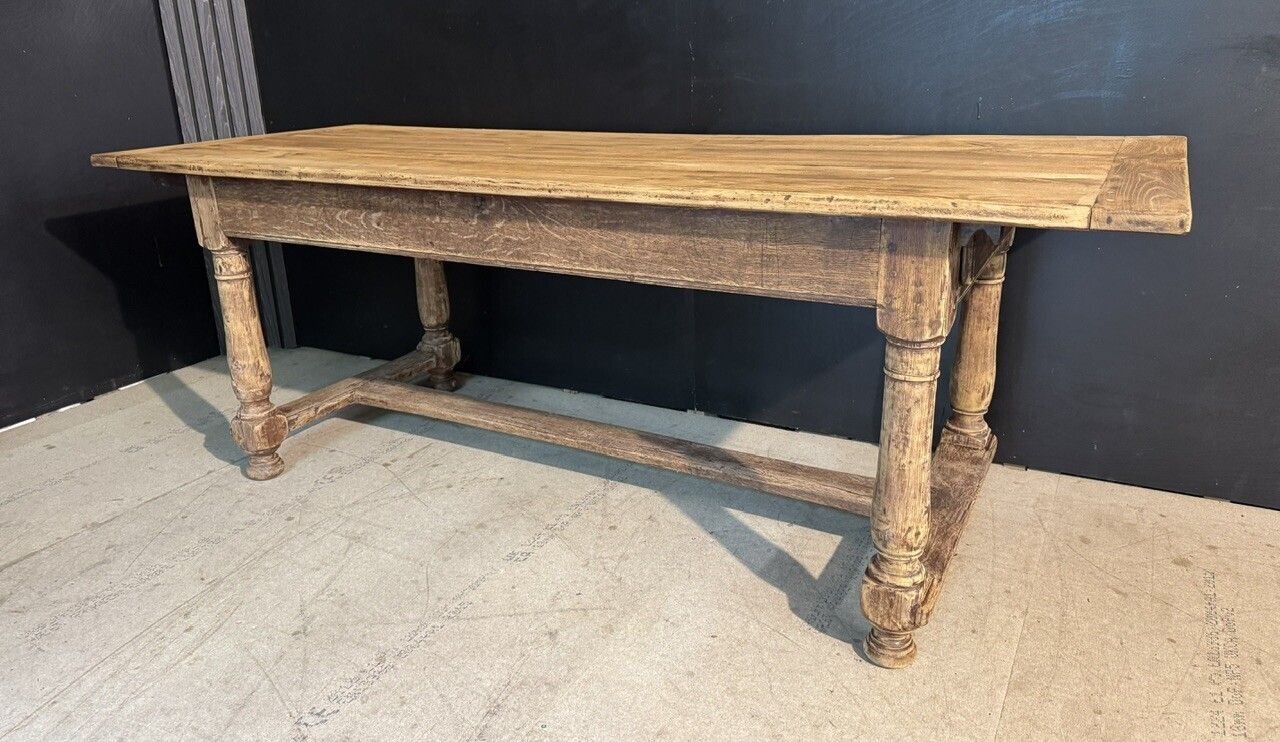 19th Century French Oak Farmhouse Dining Table photo Furniture