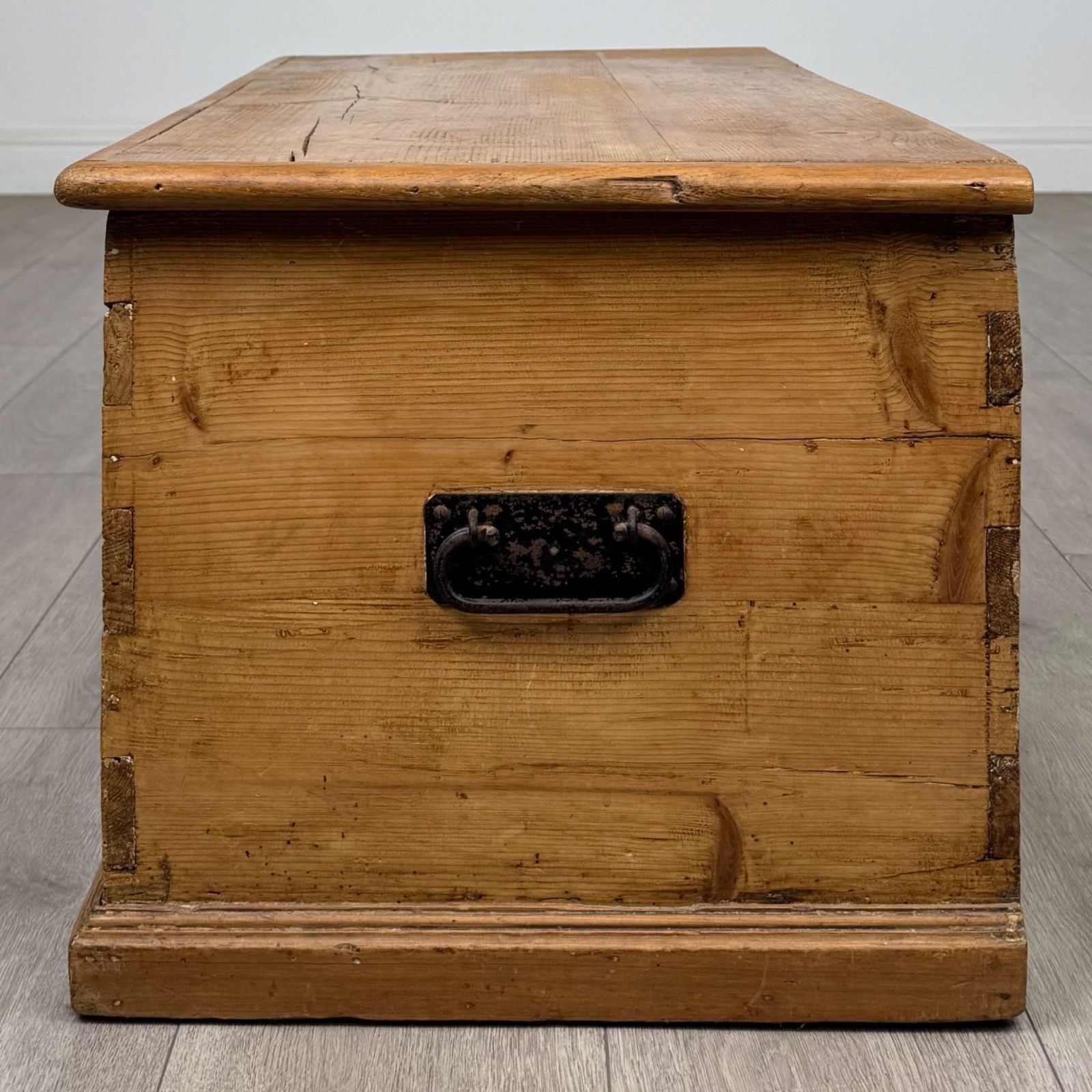 Antique 19th Century Victorian Blanket Box In Pine ( Af 5804 ) photo for sale