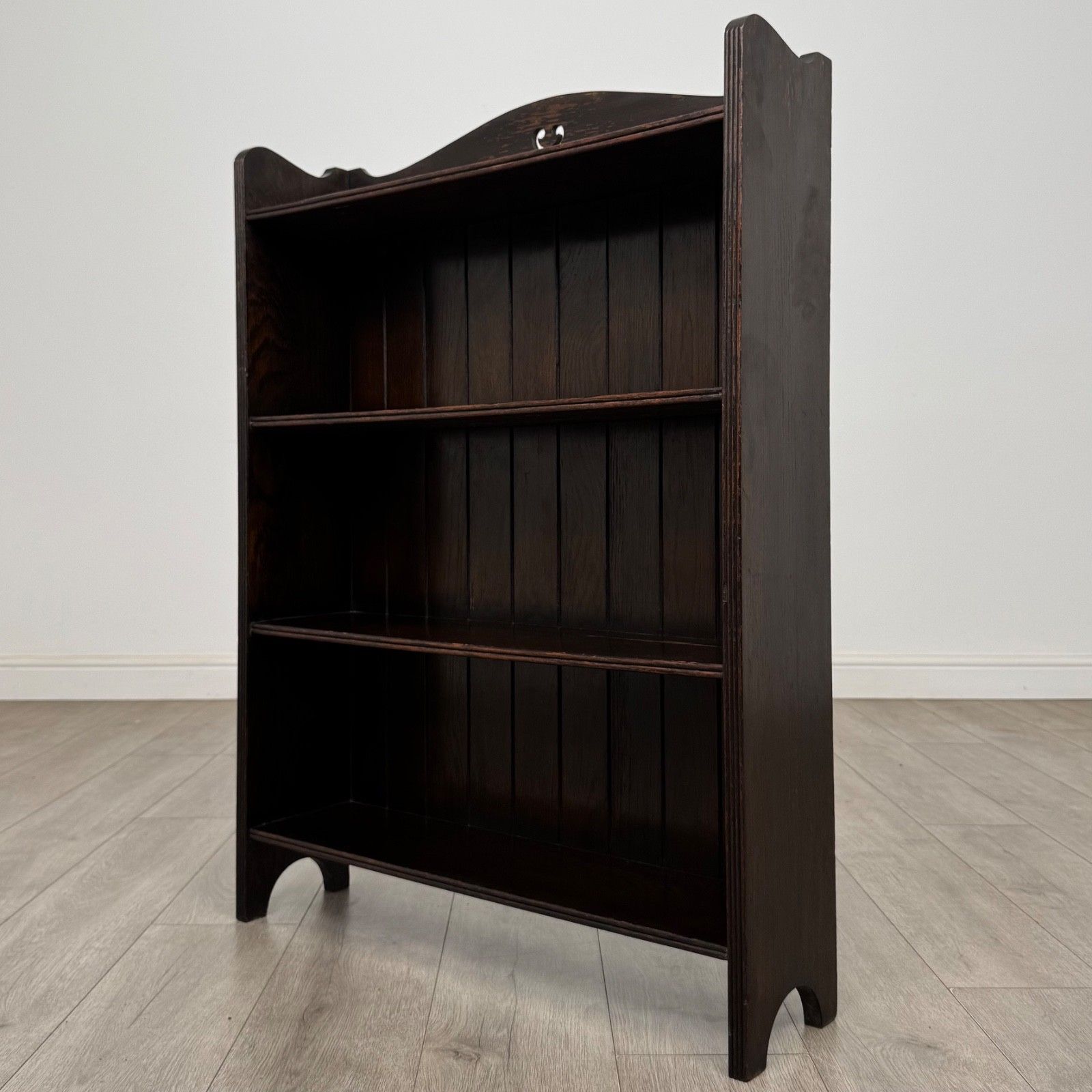 Antique 20th Century Edwardian Open Bookcase In Oak ( Af 5806 ) photo for sale