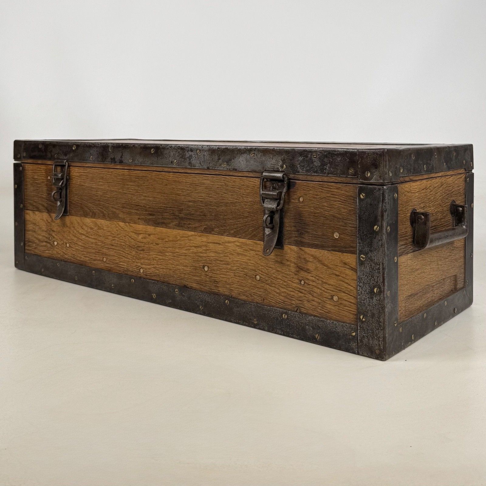 Antique 20th Century Oak Storage Box Of Fine Quality ( Af 5794 ) photo furniture
