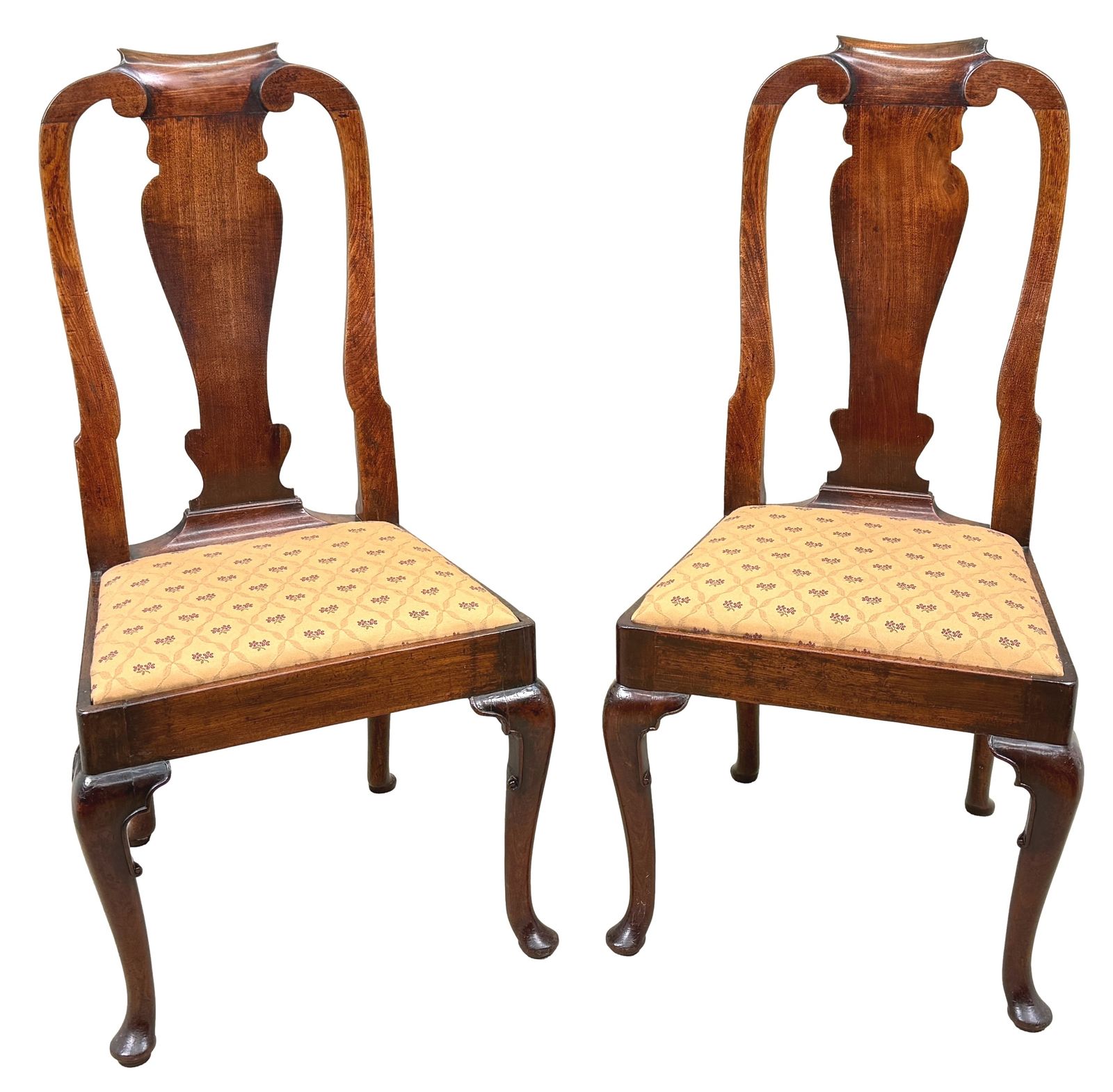 photo buy Early 18th Century Queen Anne Set Of Six Walnut Dining Chairs (England, Circa 1710)
