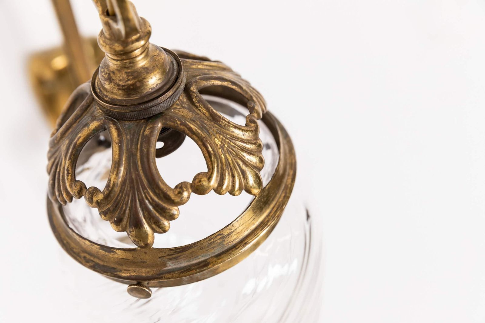 Pair Of Art Nouveau Gec Brass Wall Lamps photo vinterior