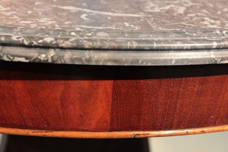 Restoration Pedestal Mahogany 19th photo vinterior