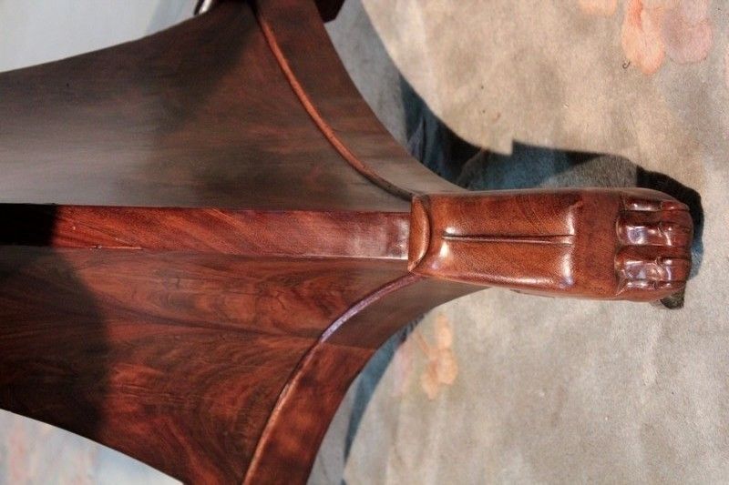 Restoration Pedestal Mahogany 19th photo vintage