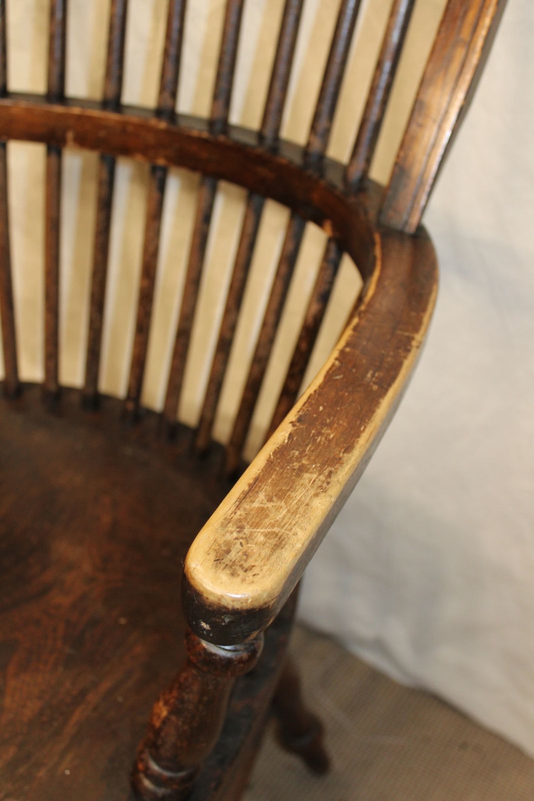 Antique Windsor Beech And Elm Windsor Armchair Chair Victorian Accent Chair photo Furniture