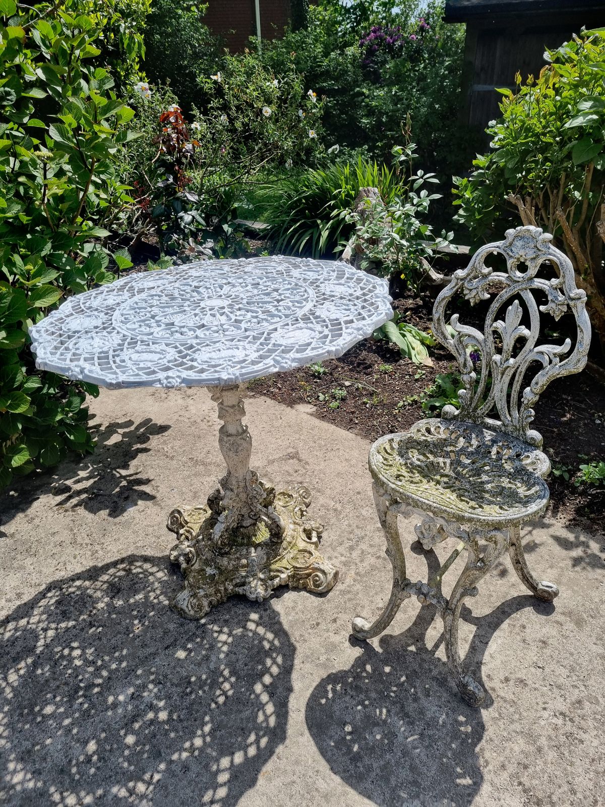 Victorian Cast Iron Zodiac Table By Falkirk Iron Works C. 1880 photo vintage