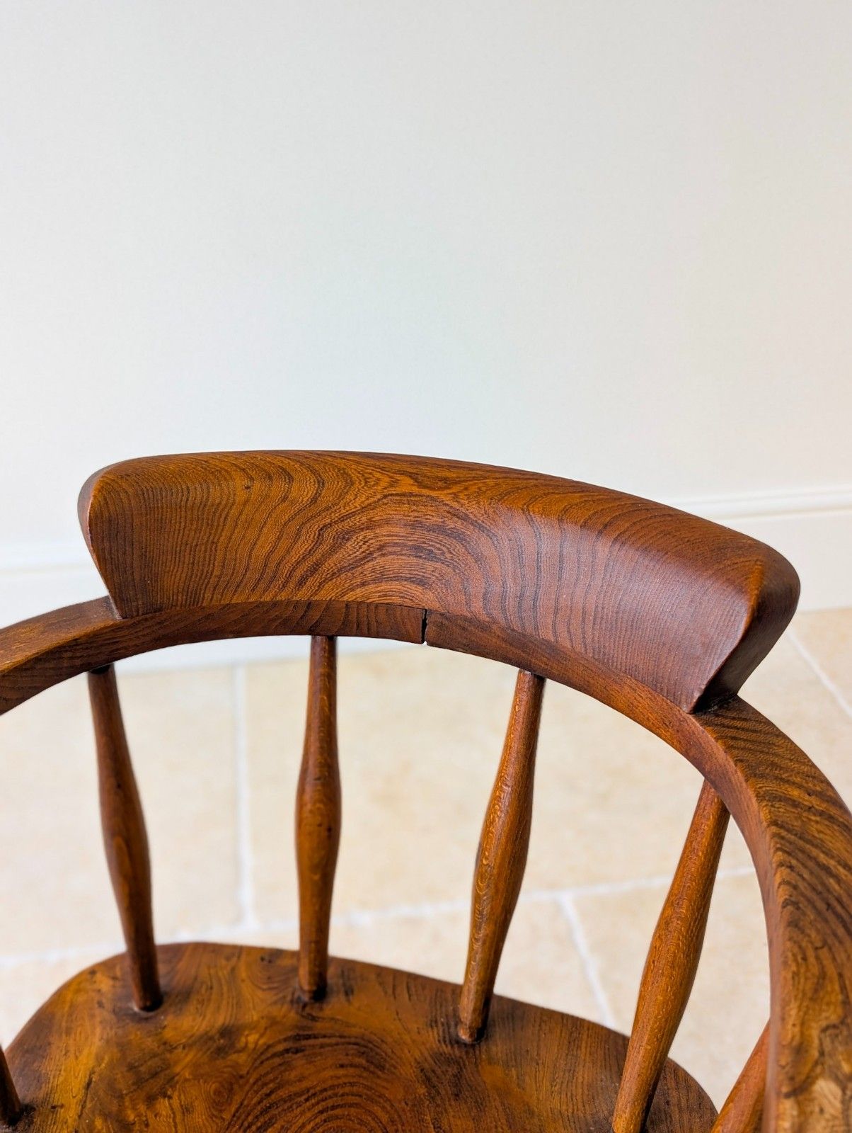 Arts & Crafts Style Elm And Beech Desk Chair 1940’s photo 375.0