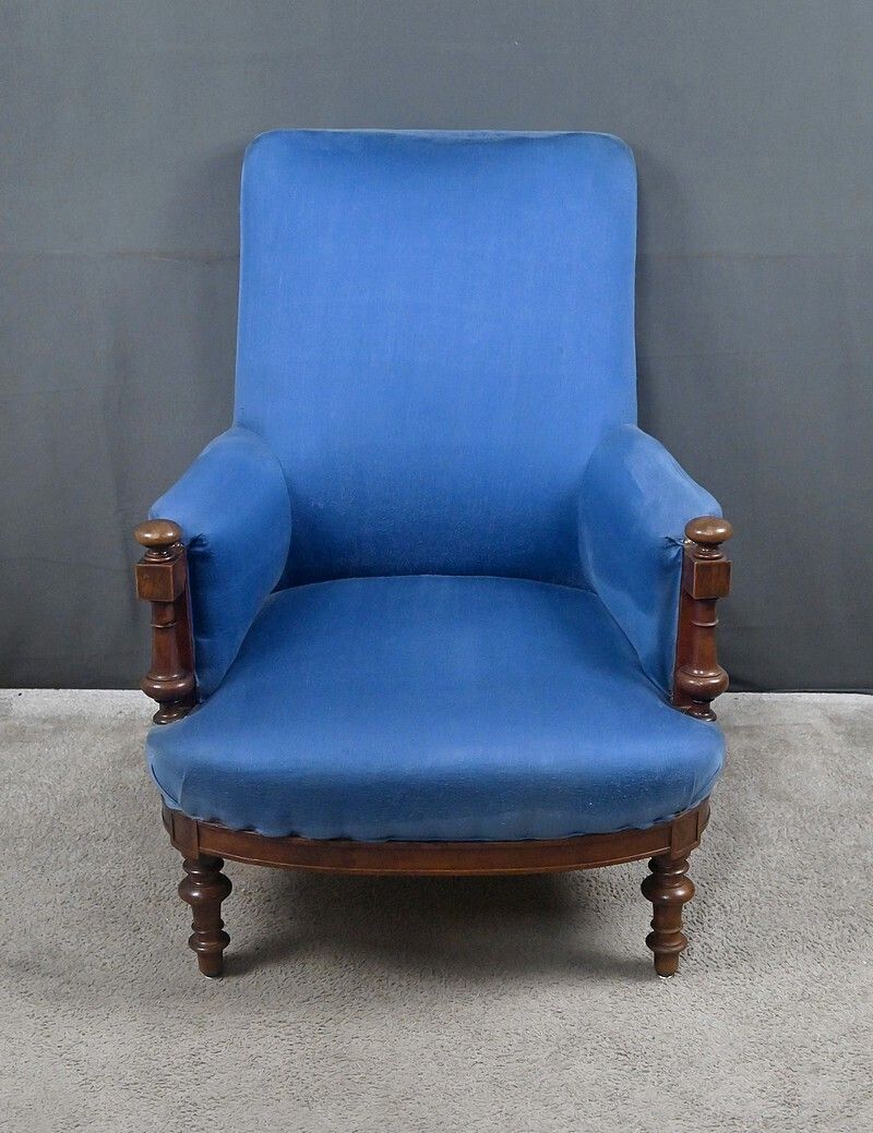 Walnut Bergère Armchair – Early 20th Century photo 1210.0