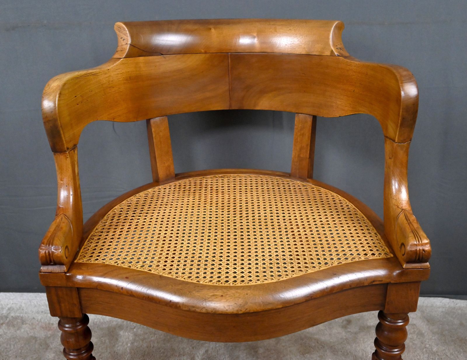 Walnut Office Chair, Louis Philippe Period – First Half Of The 19th Century photo Furniture