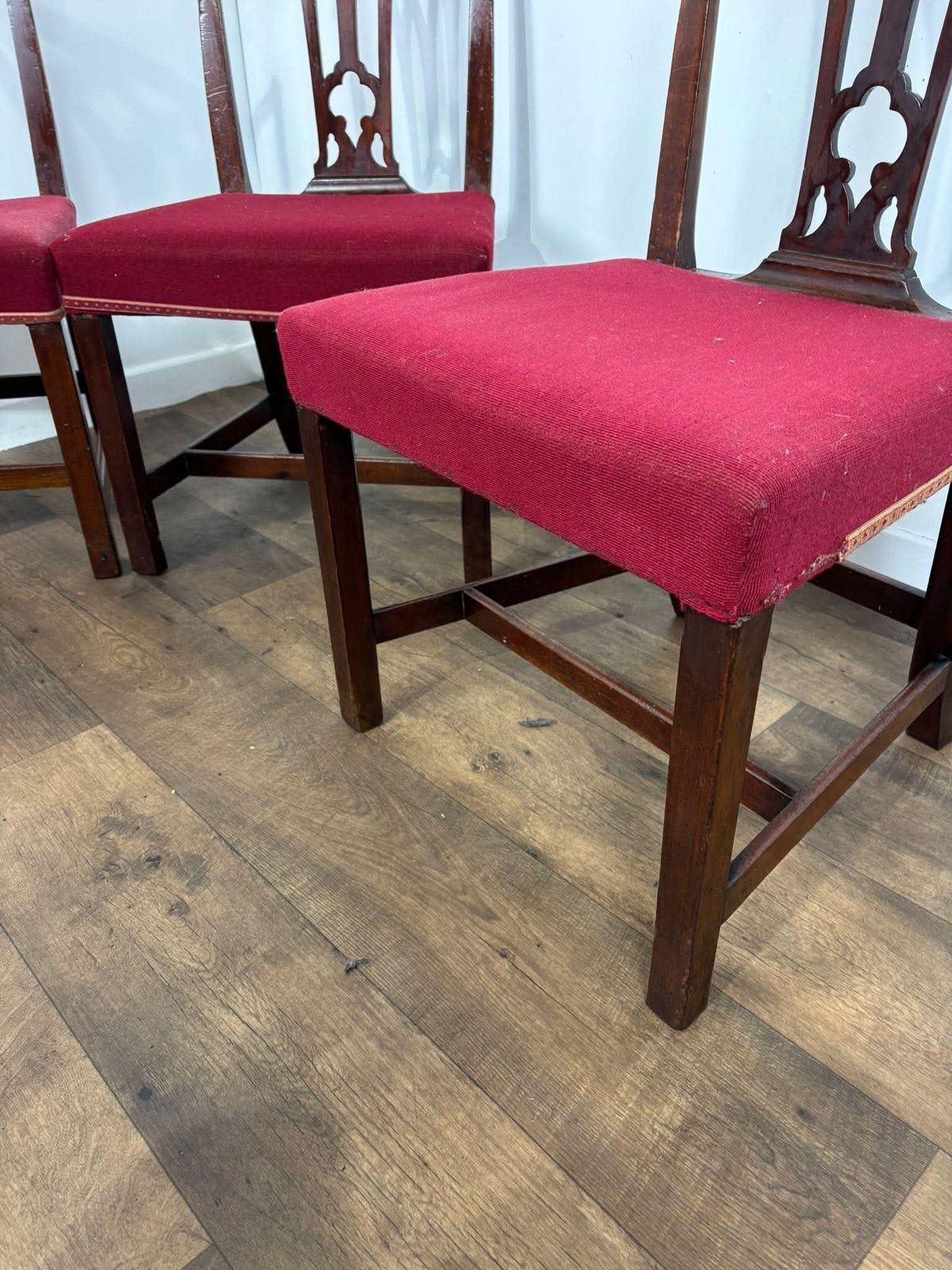 photo for sale Vintage Set Of Four Mahogany Dining Chairs