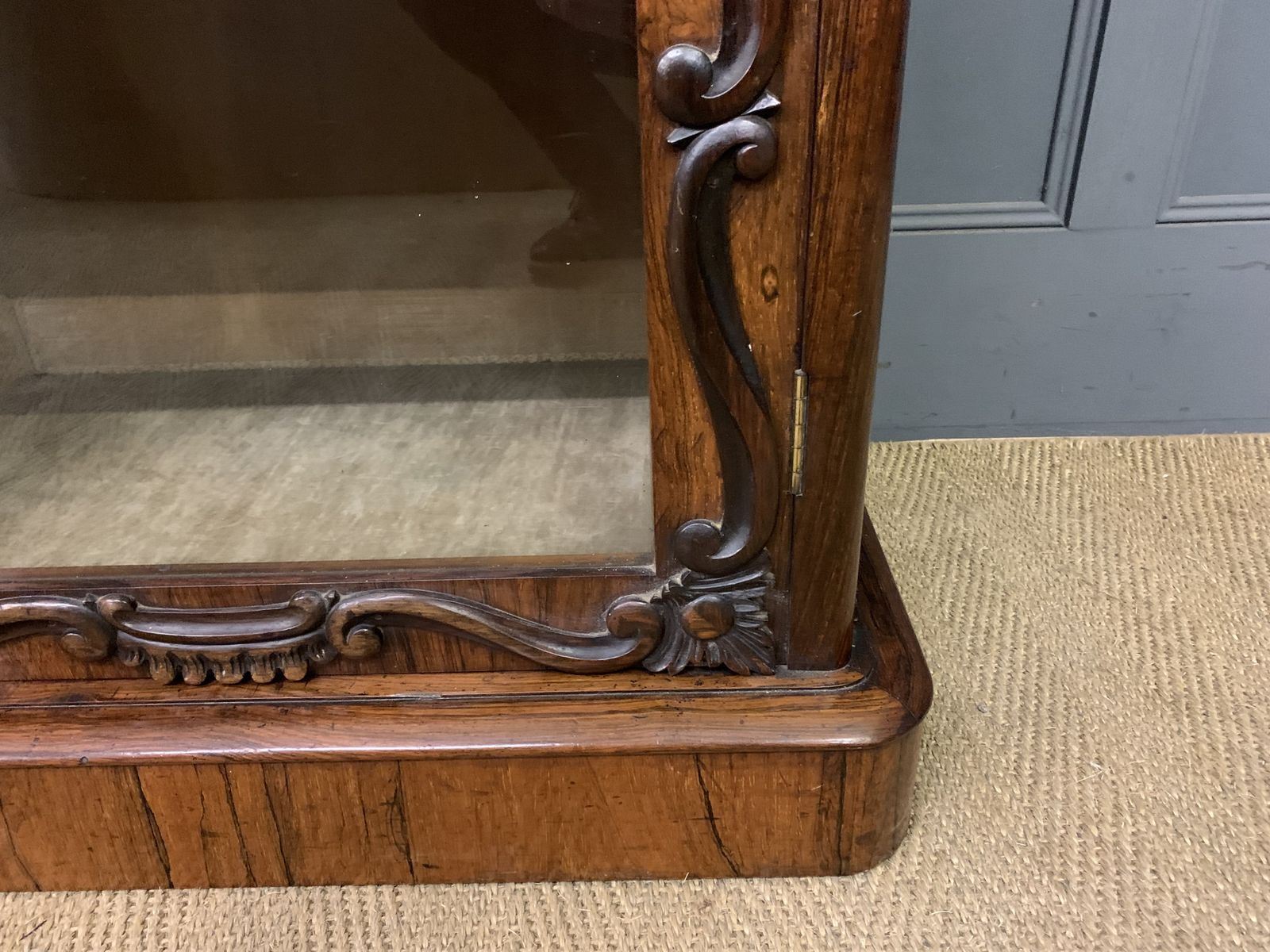 Victorian Rosewood Bookcase Cabinet By James Winter photo vintage