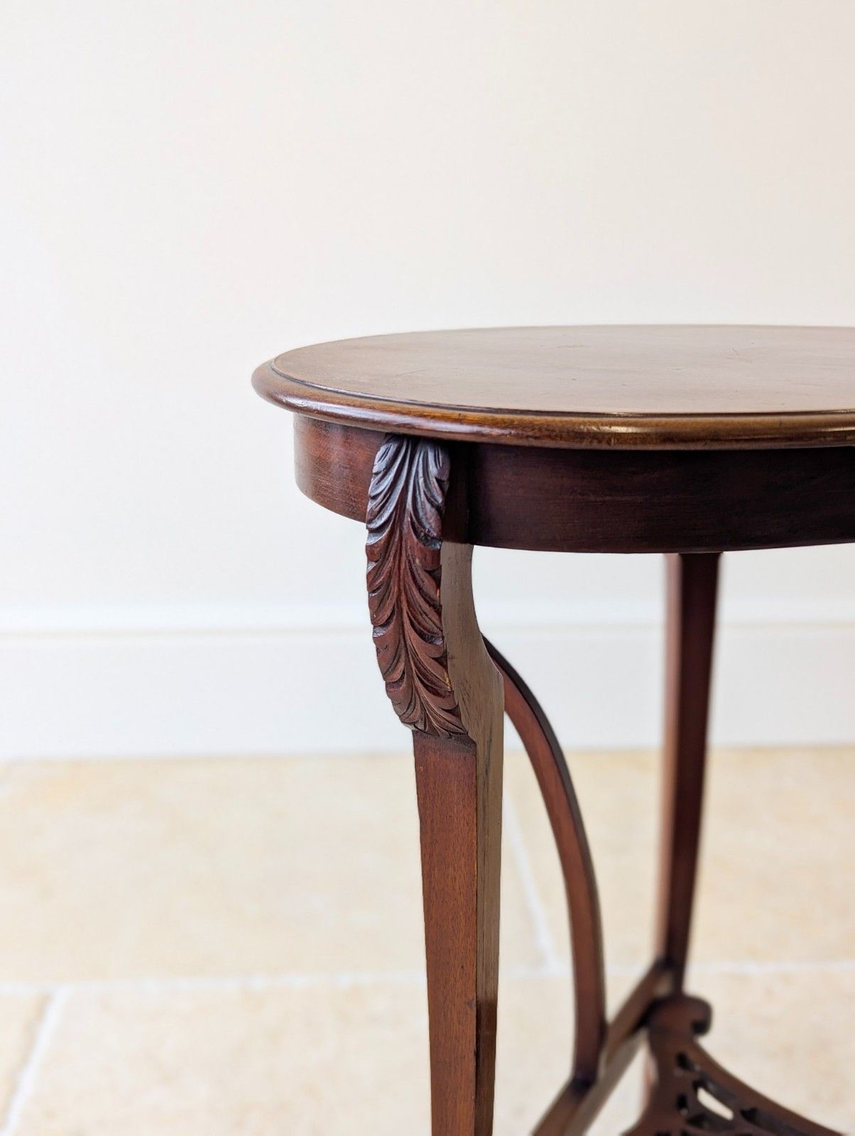 photo for sale Antique Edwardian Art Nouveau Mahogany Side Table C.1900