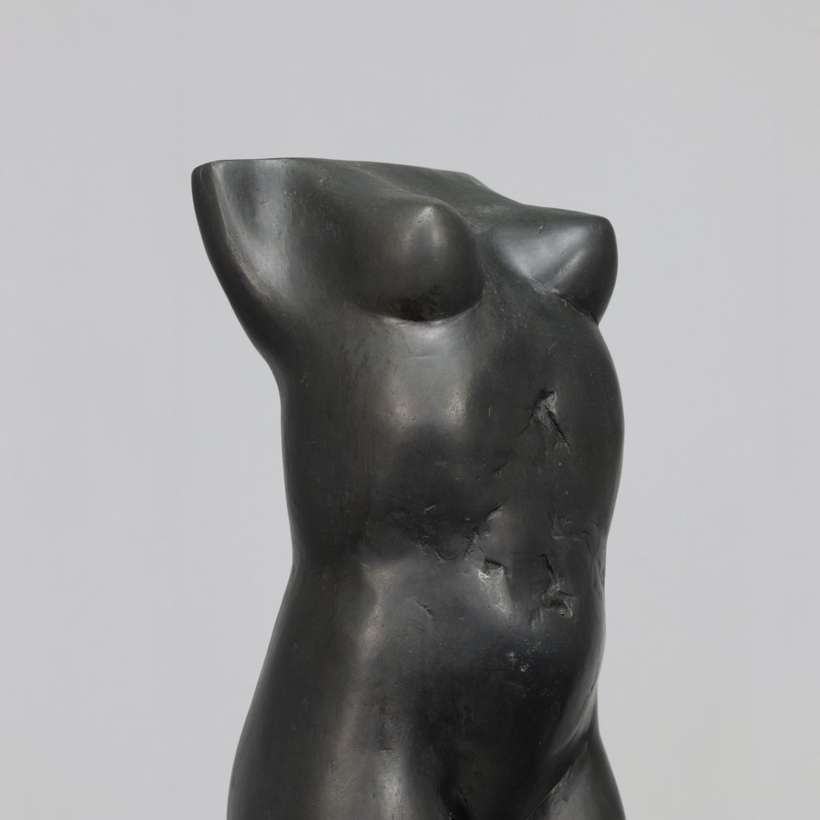 photo furniture Bronze Standing Female Torso Sculpture By Francine Govers, 1990s