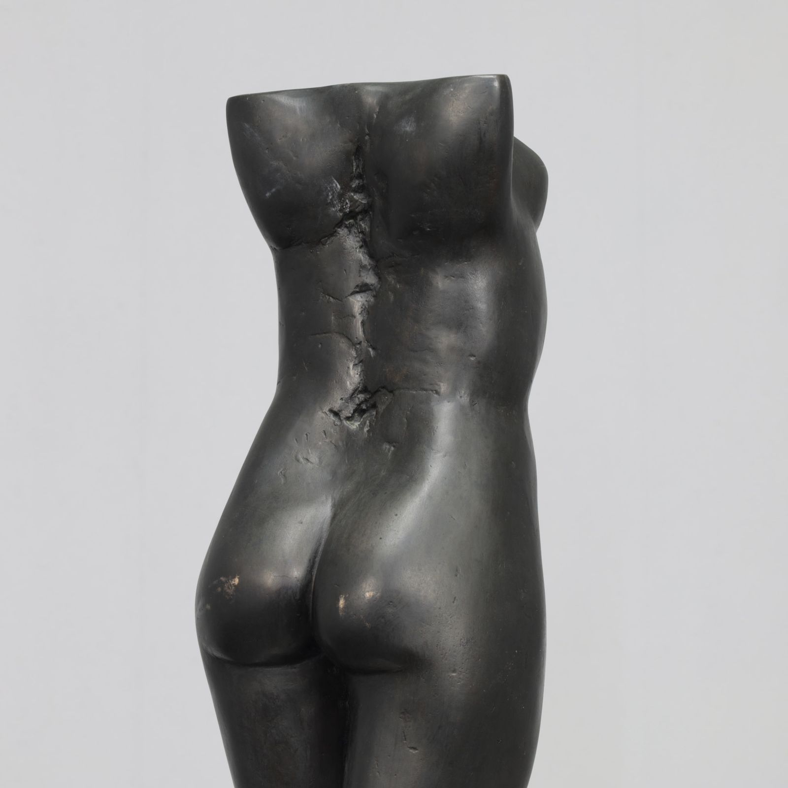photo for sale Bronze Standing Female Torso Sculpture By Francine Govers, 1990s