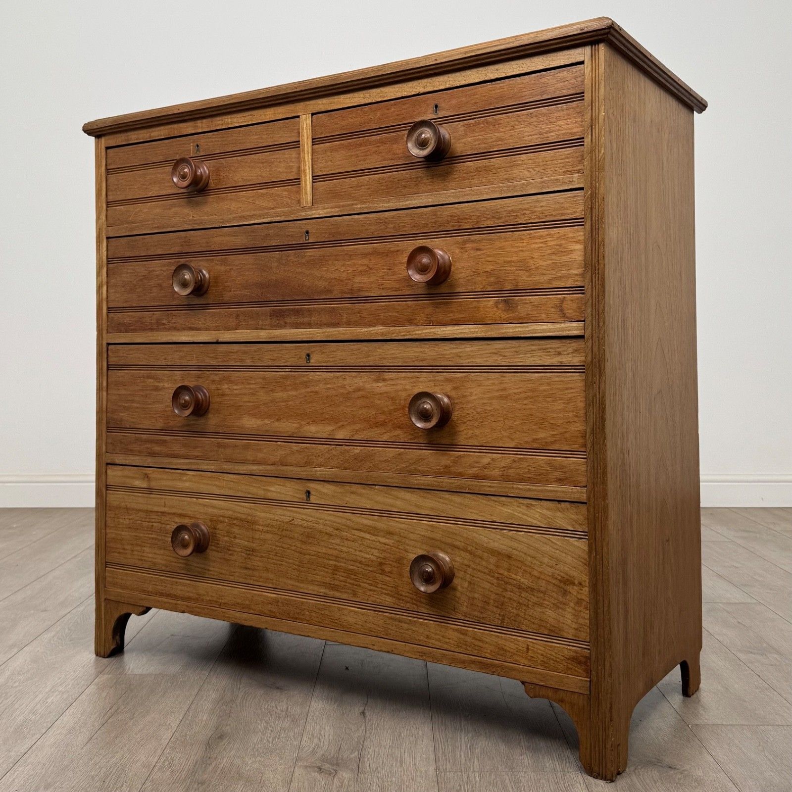 Antique 20th Century Edwardian Chest Of Drawers In Oak ( Af 5807 ) photo furniture