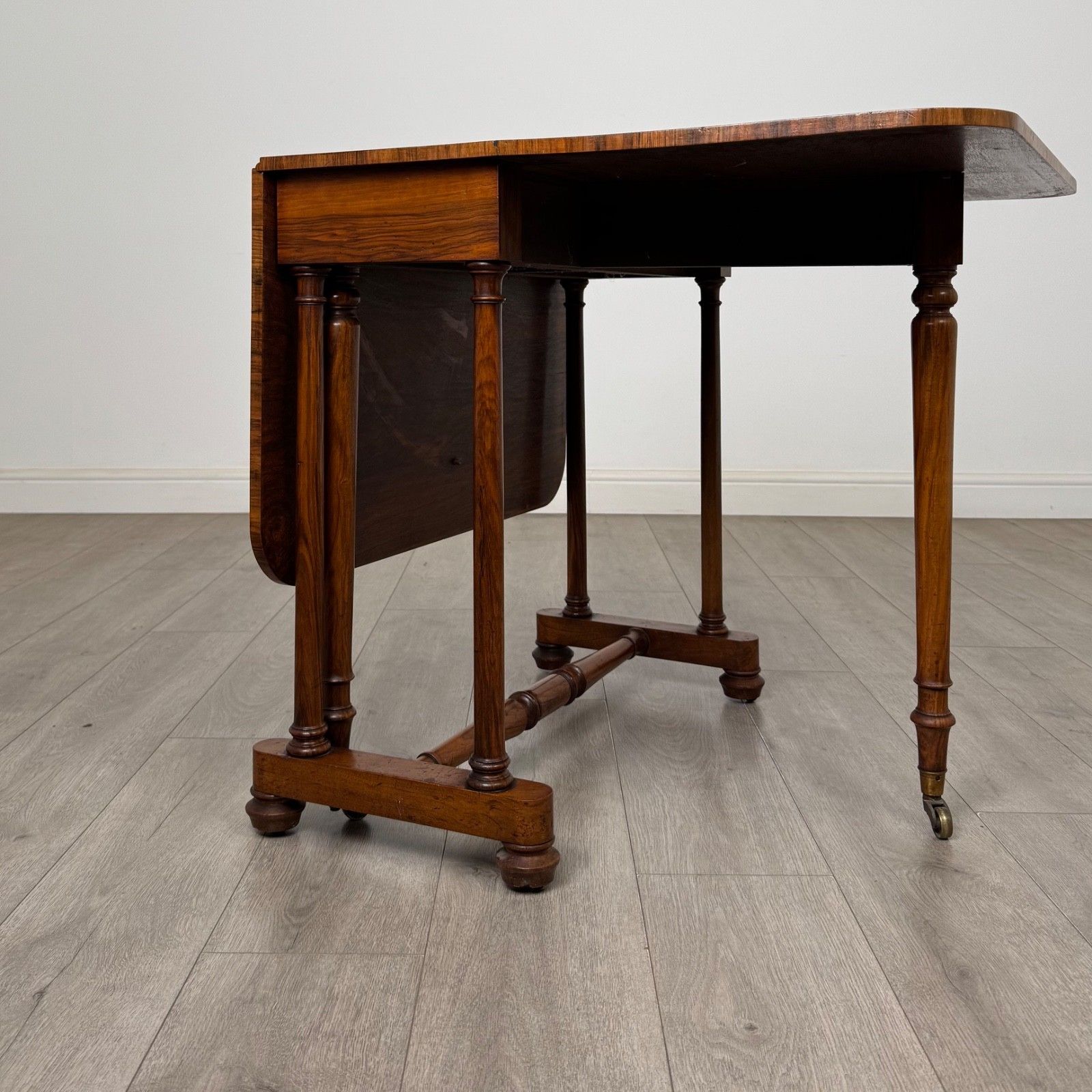 Antique 19th Century Victorian Sutherland Table In Burr Walnut ( Af 5781 ) photo furniture
