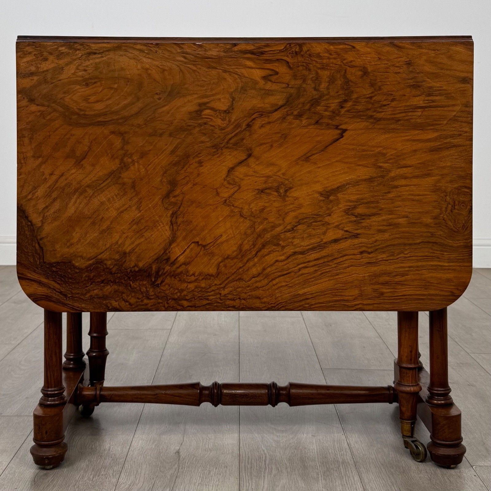 Antique 19th Century Victorian Sutherland Table In Burr Walnut ( Af 5781 ) photo for sale