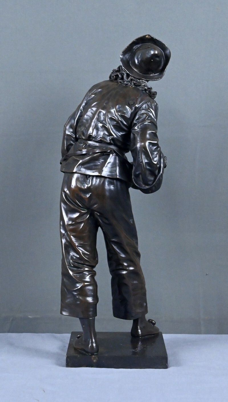 Important Bronze Sculpture "By The Light Of The Moon" Signed Bouret – Late 19th Century photo buy