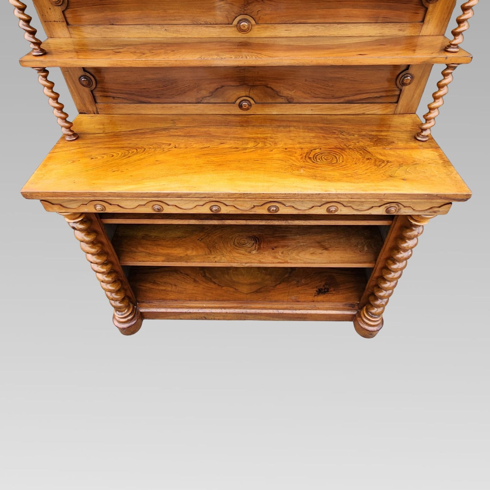Rare Fabulous Victorian Walnut Buffet Sideboard Dresser Bookcase C1880 photo for sale