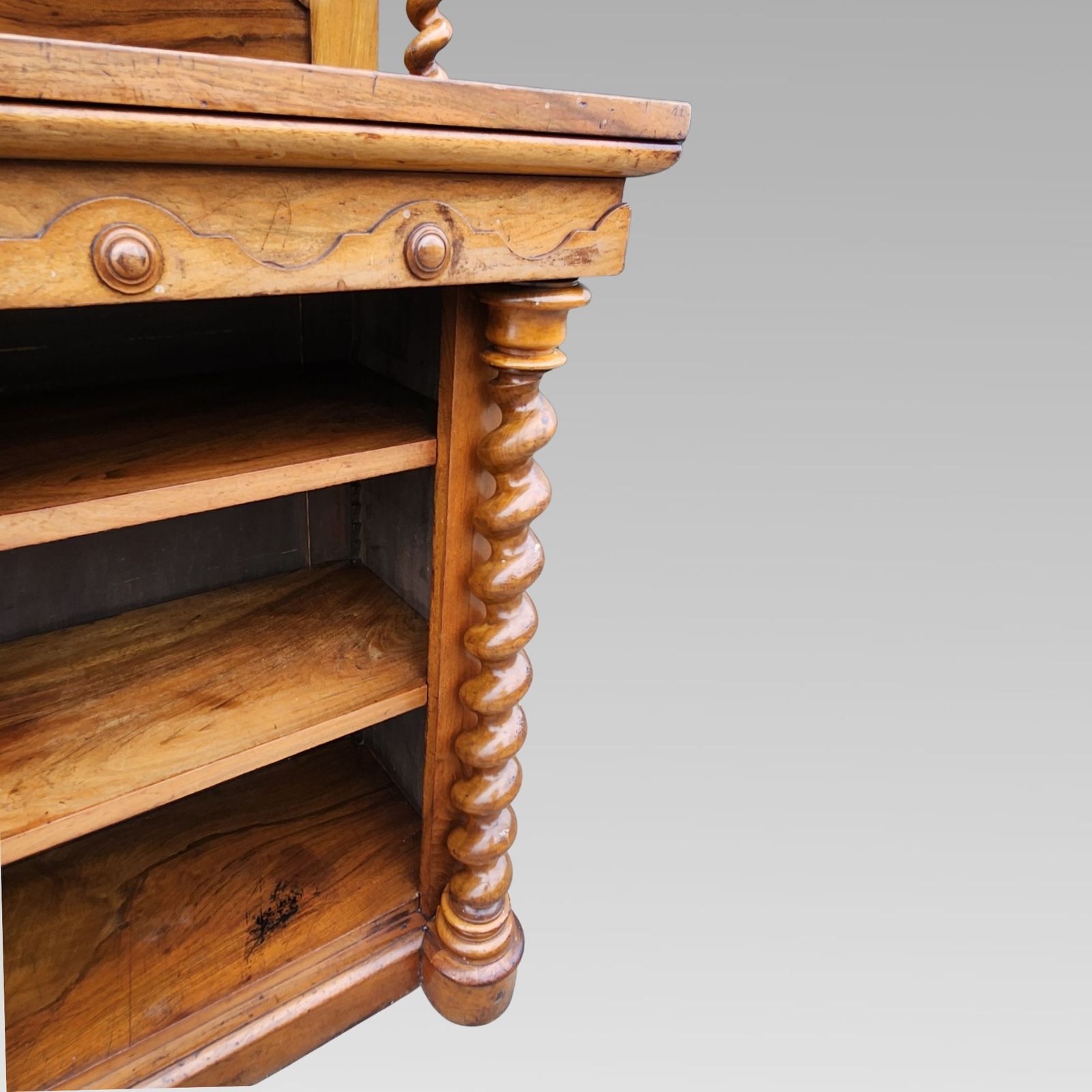 Rare Fabulous Victorian Walnut Buffet Sideboard Dresser Bookcase C1880 photo 1200.0