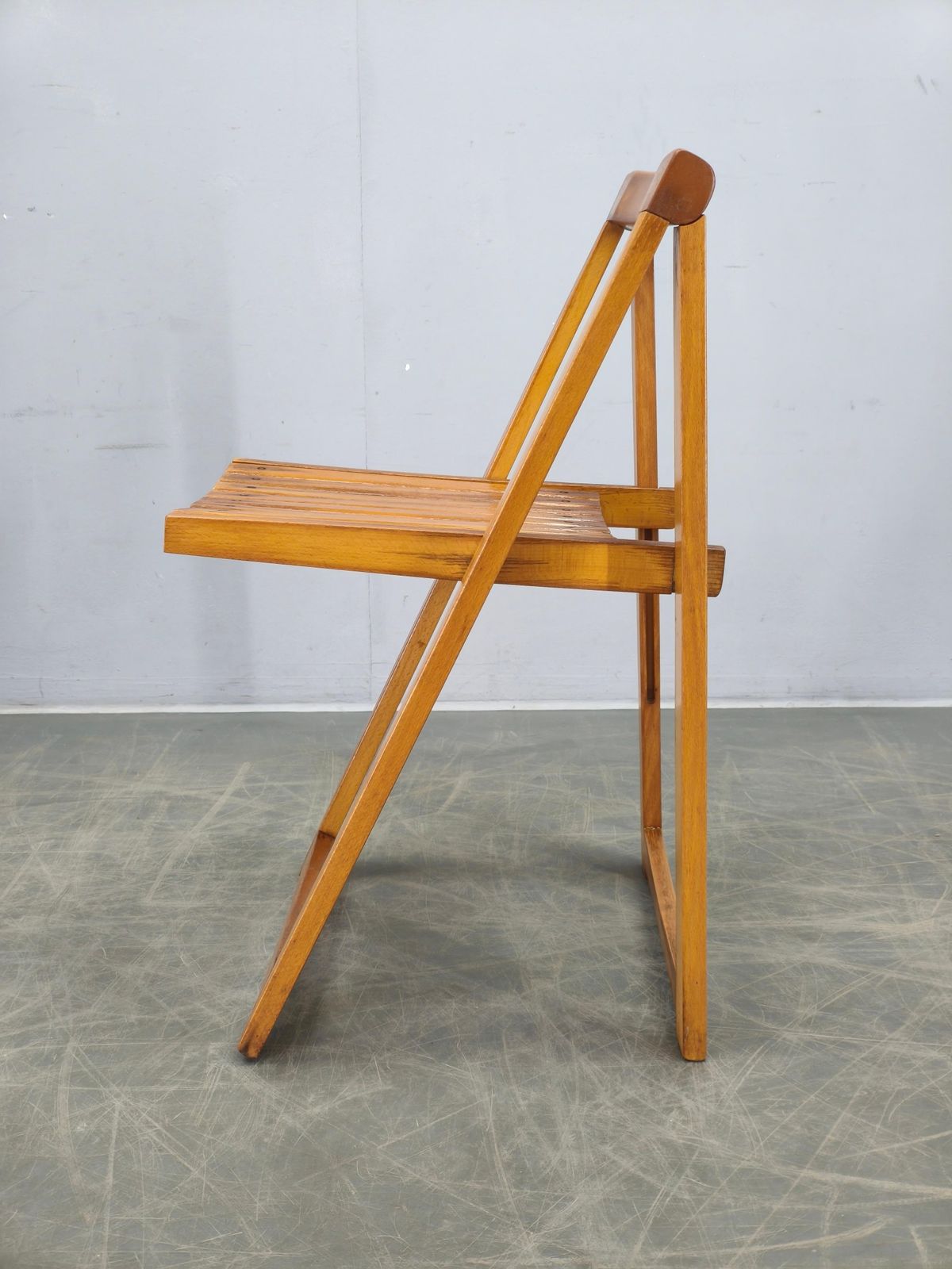 Trieste Folding Chair By Aldo Jacober For Alberto Bazzani, 1960s photo Furniture