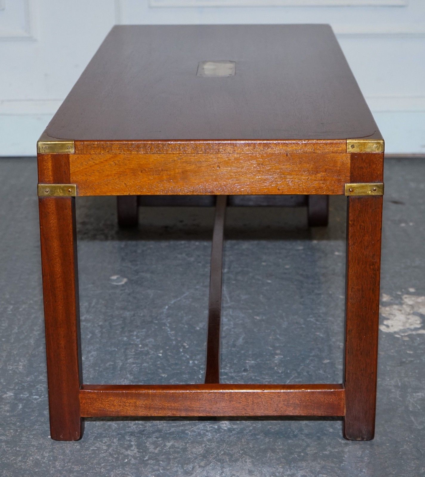 photo for sale Restored Vintage Harrods London Reh Kennedy Military Campaign Coffee Table