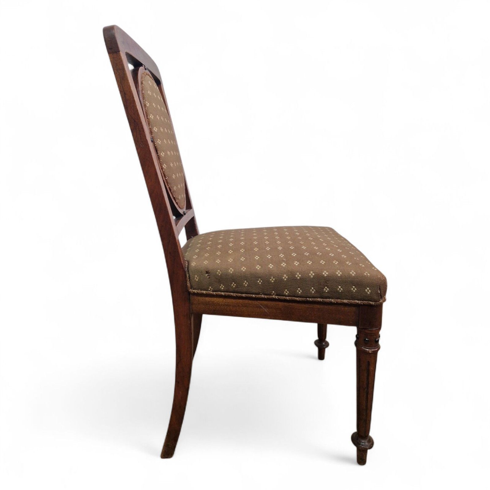 Victorian Aesthetic Movement Mahogany Hall Chair Bedroom Occasional Chair photo vintage