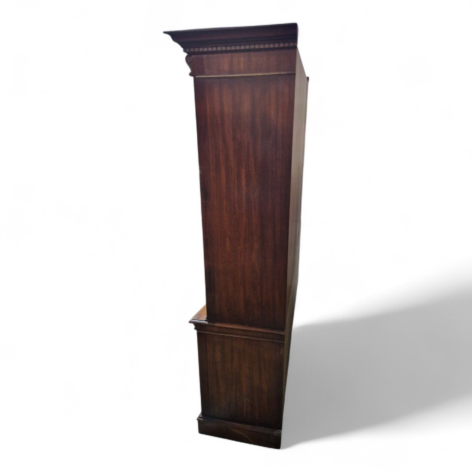 photo buy Reprodux Mahogany Concave Display Cabinet Astragal Glazed Bookcase 6 Door