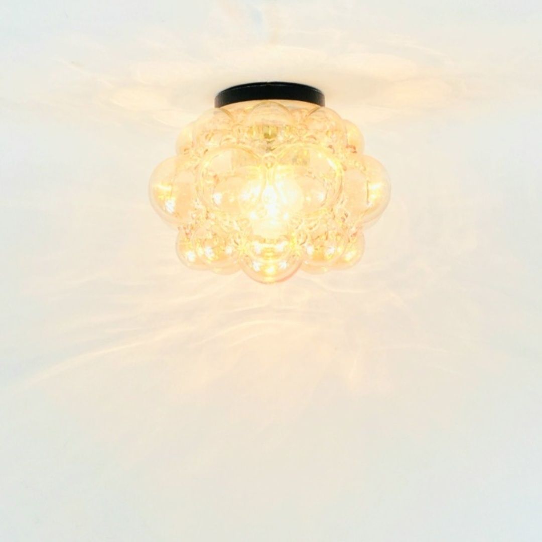 1 Of 3 Mid Century Bubble Glass Ceiling Lights By Helena Tynell For Limburg, Germany, 1970s photo vinterior