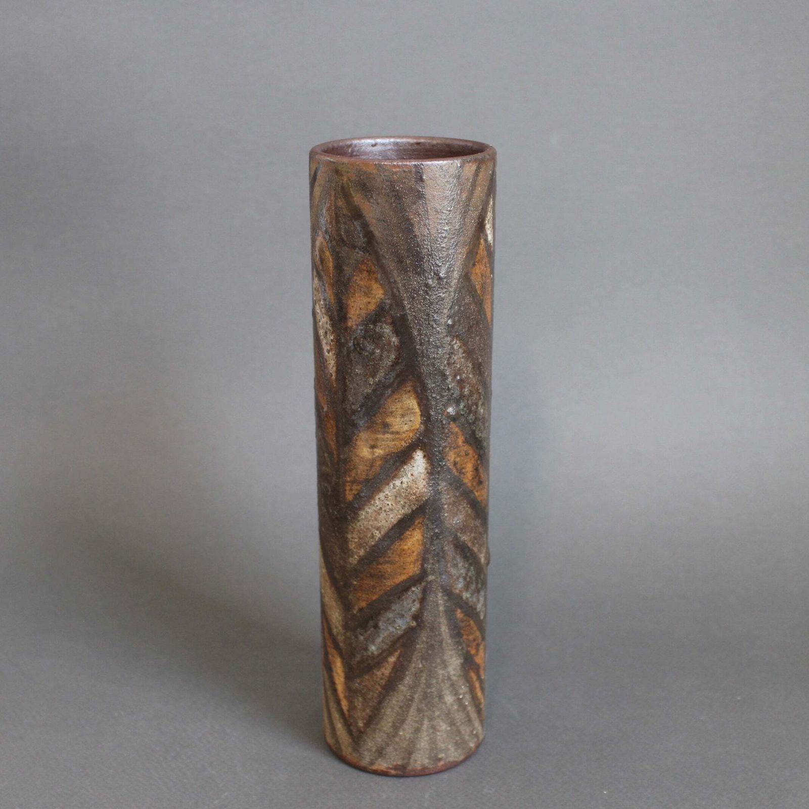 Mid Century French Ceramic Flower Vase By Alexandre Kostanda (Circa 1960s) photo furniture