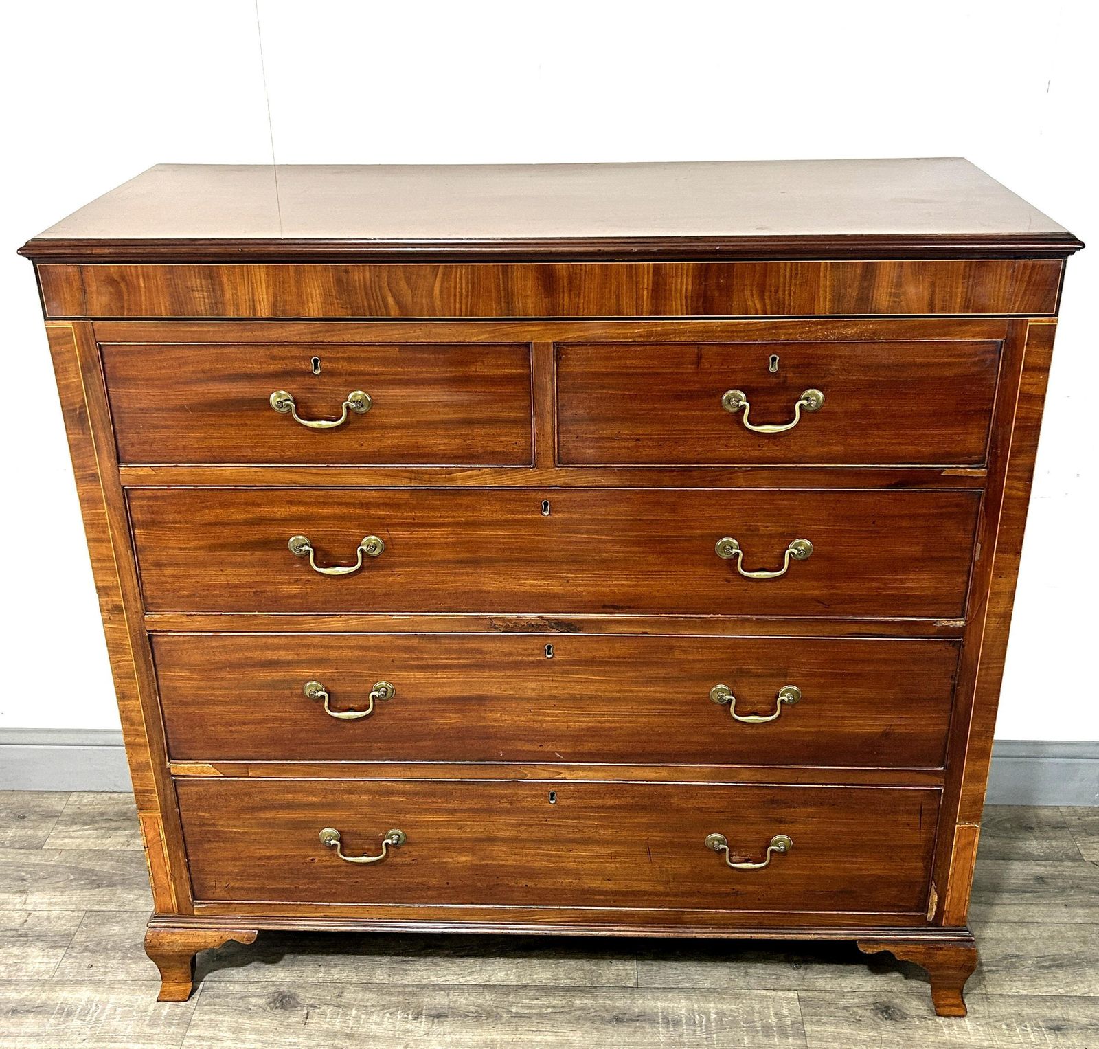 Huge Antique Georgian Mahogany Chest Of Drawers C1800. photo for sale