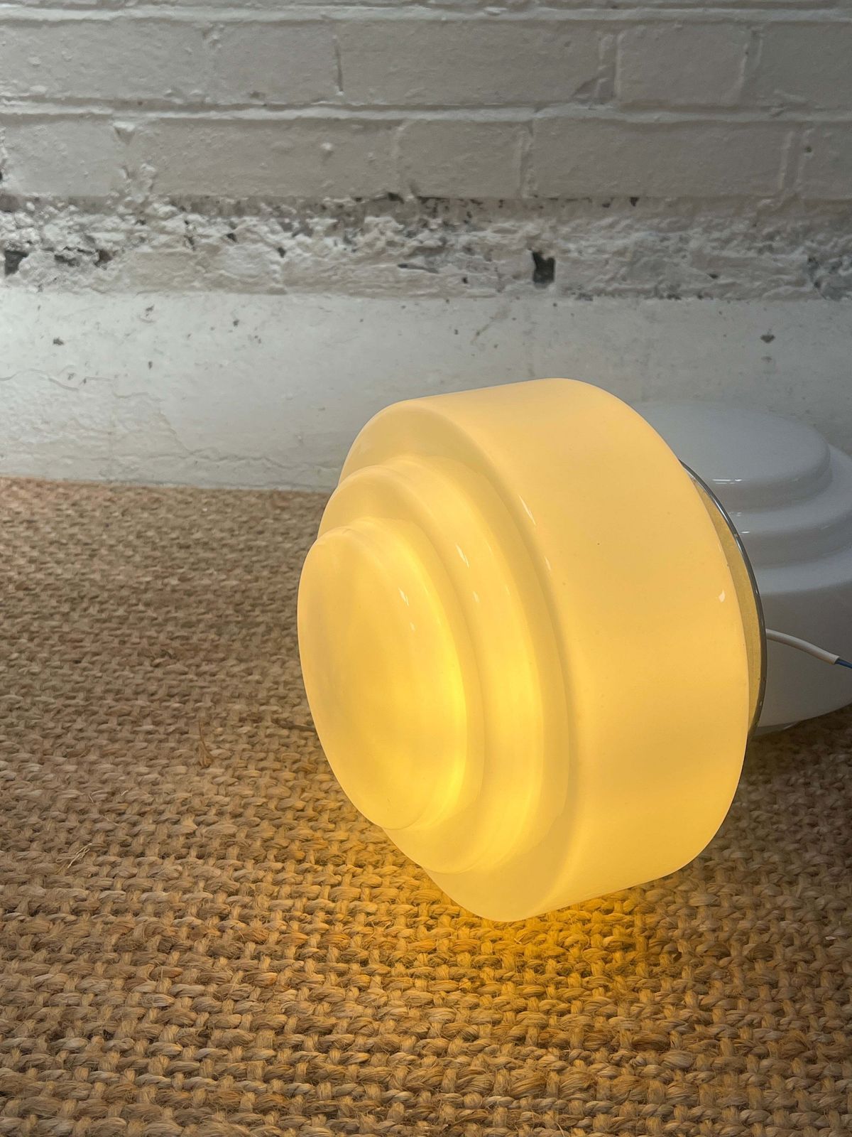 Pair Of 50s Flush Ceiling Lights. photo for sale