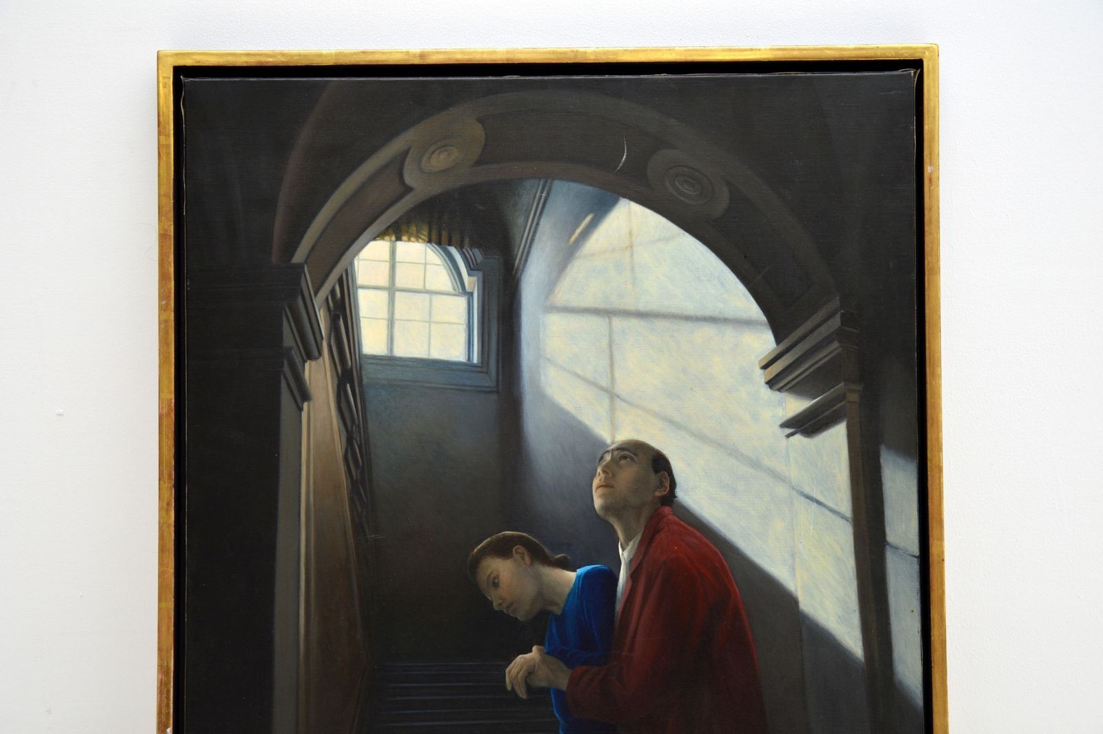 Oil Painting By Genevieve Dael – Couple IV. photo for sale