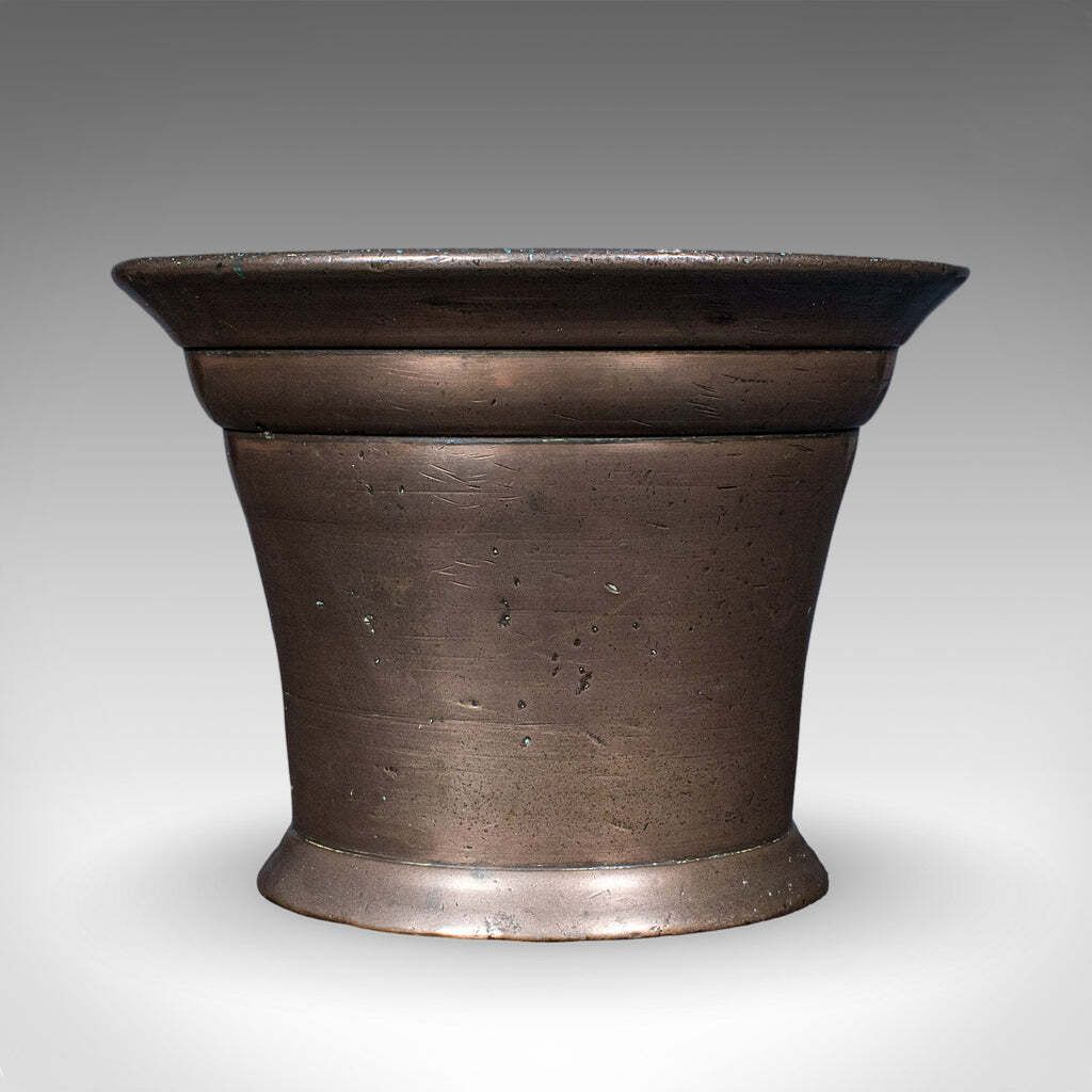 Antique Chemist's Counter Mortar & Pestle, English, Bronze, Apothecary, Georgian. photo vinterior