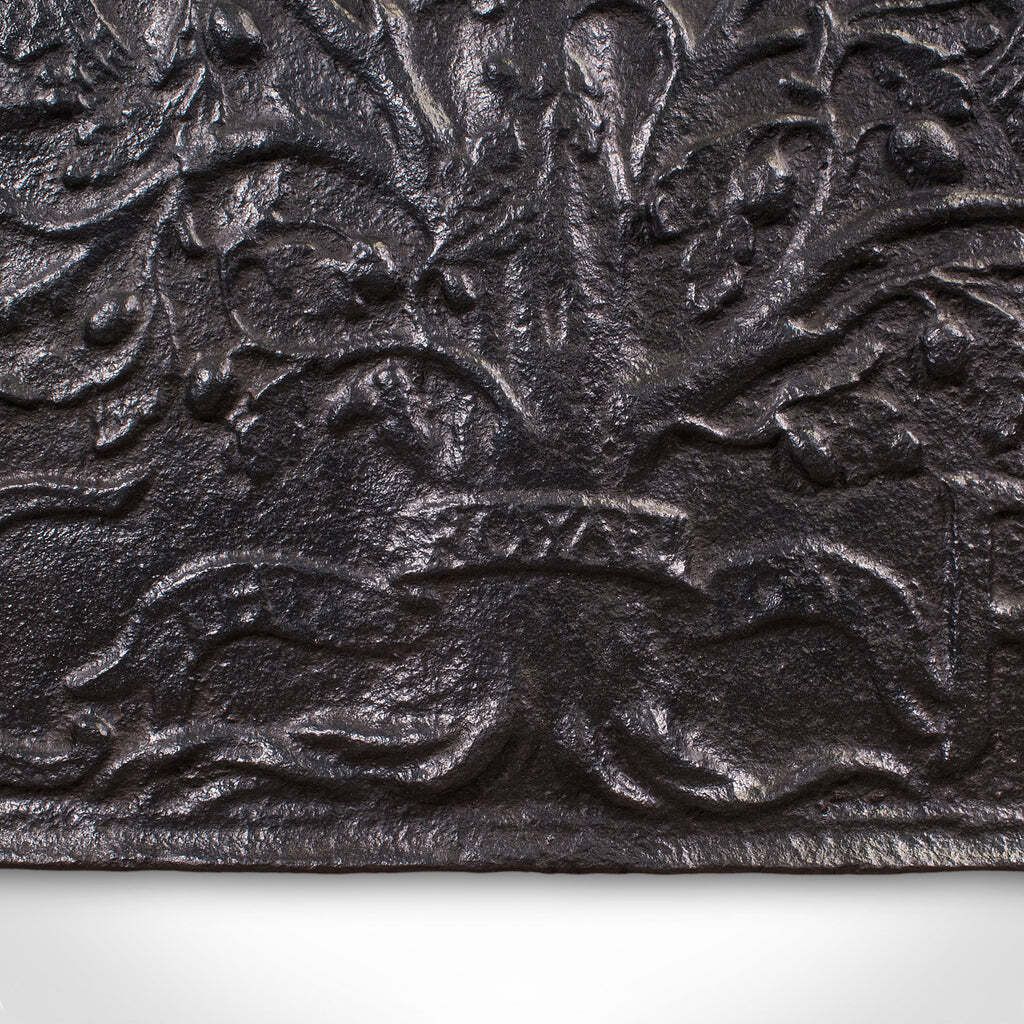 Heavy Antique Public House Fire Back, English Hearth Reflector, Georgian, C.1800. photo vinterior