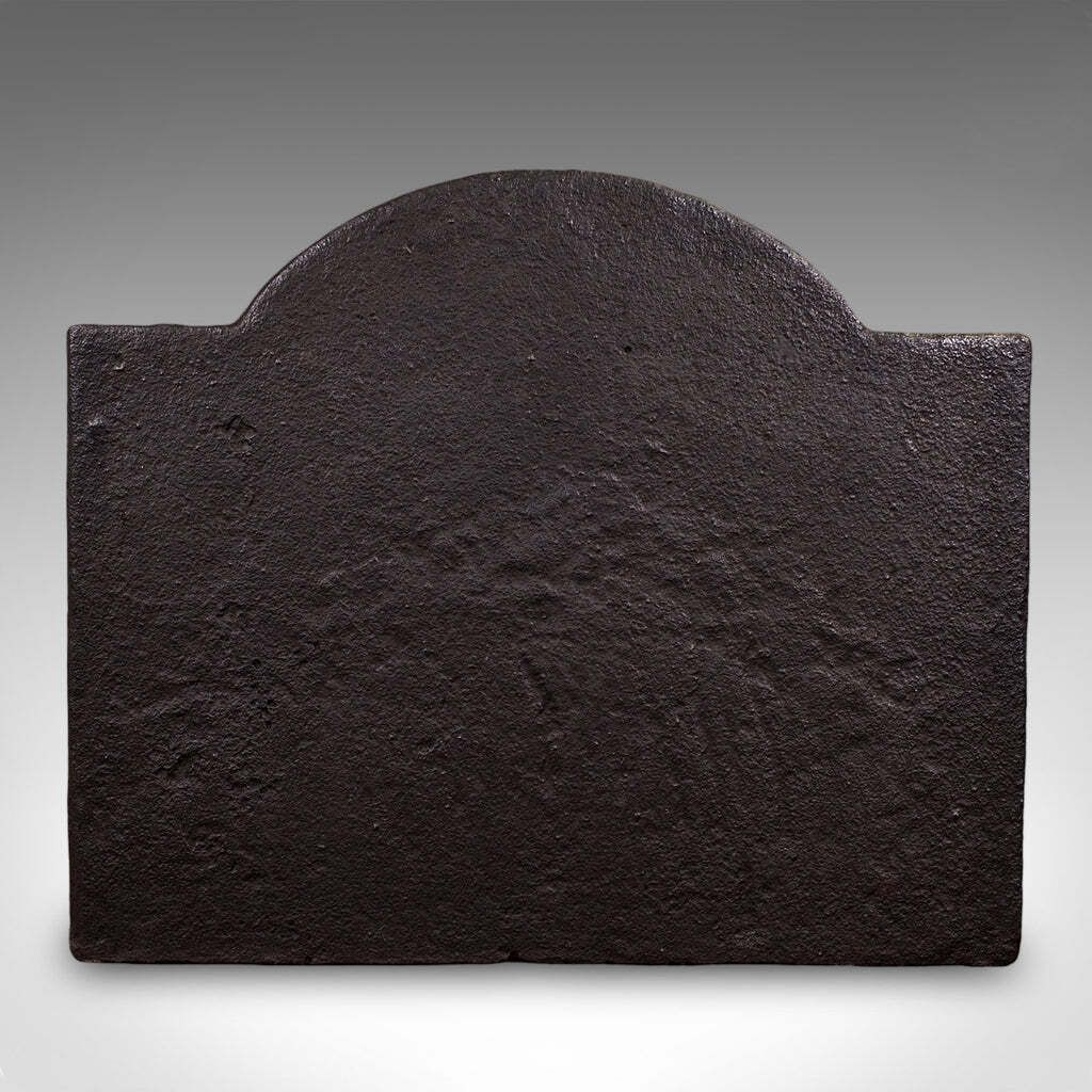 Heavy Antique Public House Fire Back, English Hearth Reflector, Georgian, C.1800. photo vintage
