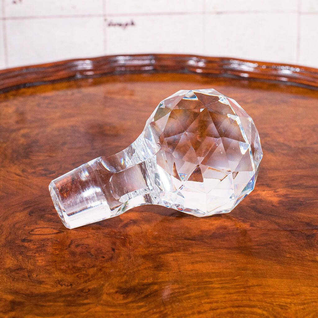302.0 Vintage Scotch Decanter, English, Cut Glass, Whiskey, Bourbon, Spirits, C.1980. photo