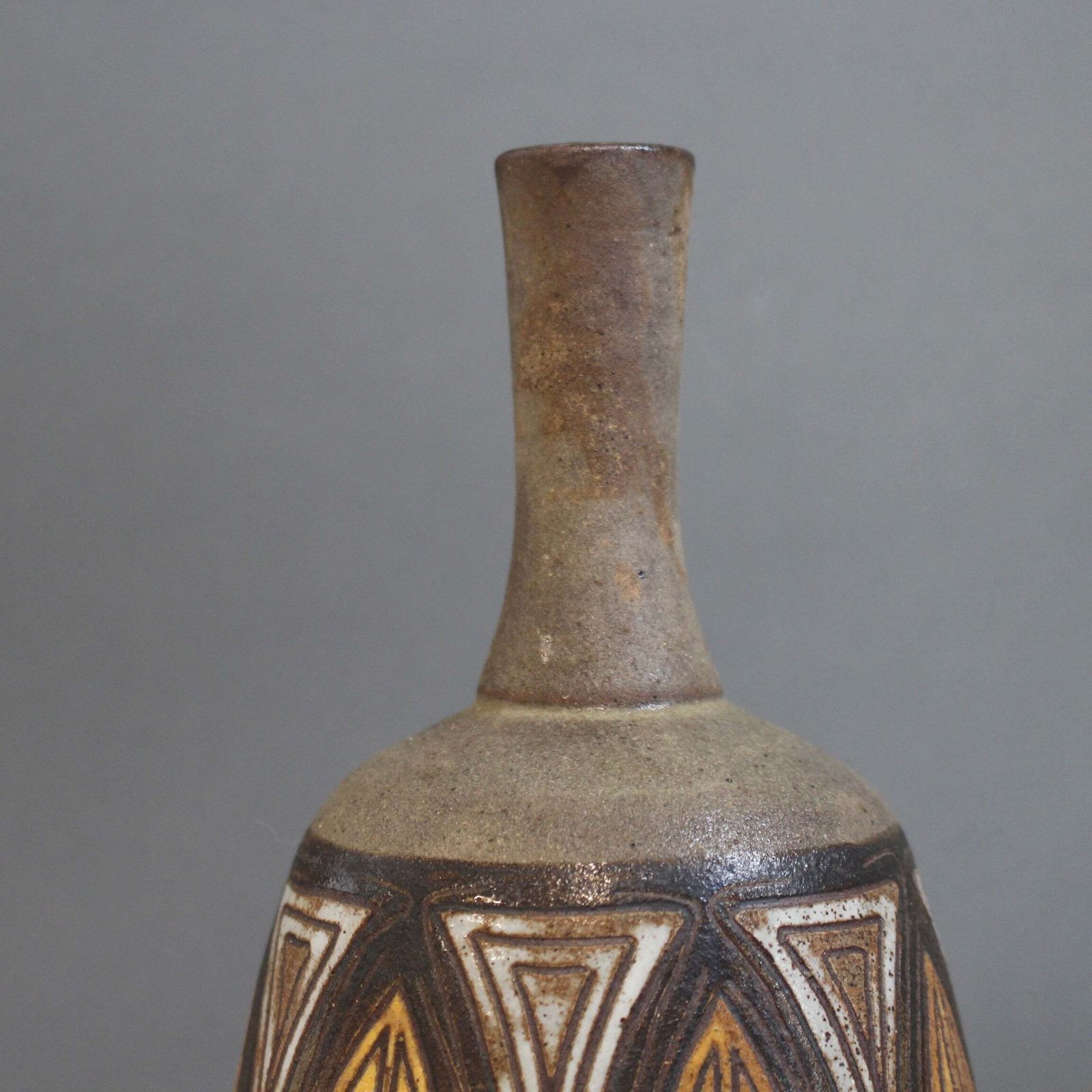 photo for sale Vintage French Ceramic Flower Vase By Alexandre Kostanda (Circa 1960s)