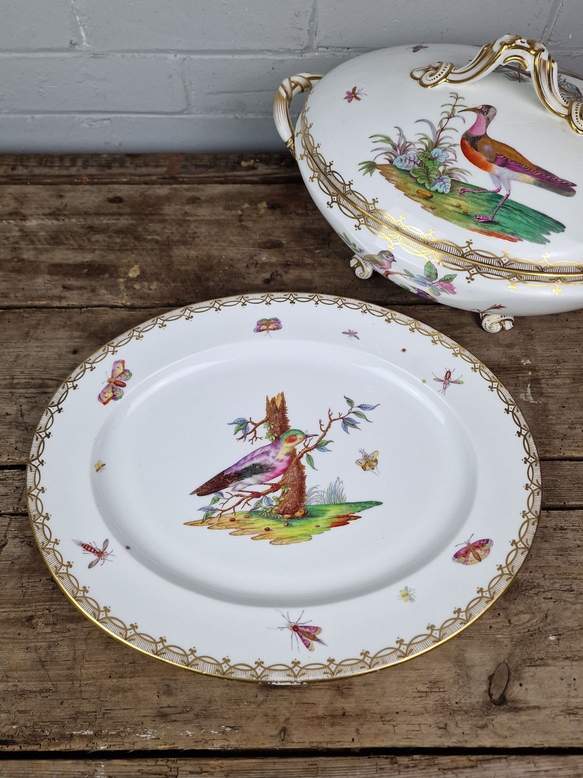 photo for sale Antique Porcelain Soup Tureen By Coalport Or Coalbrookdale   English Circa 1830