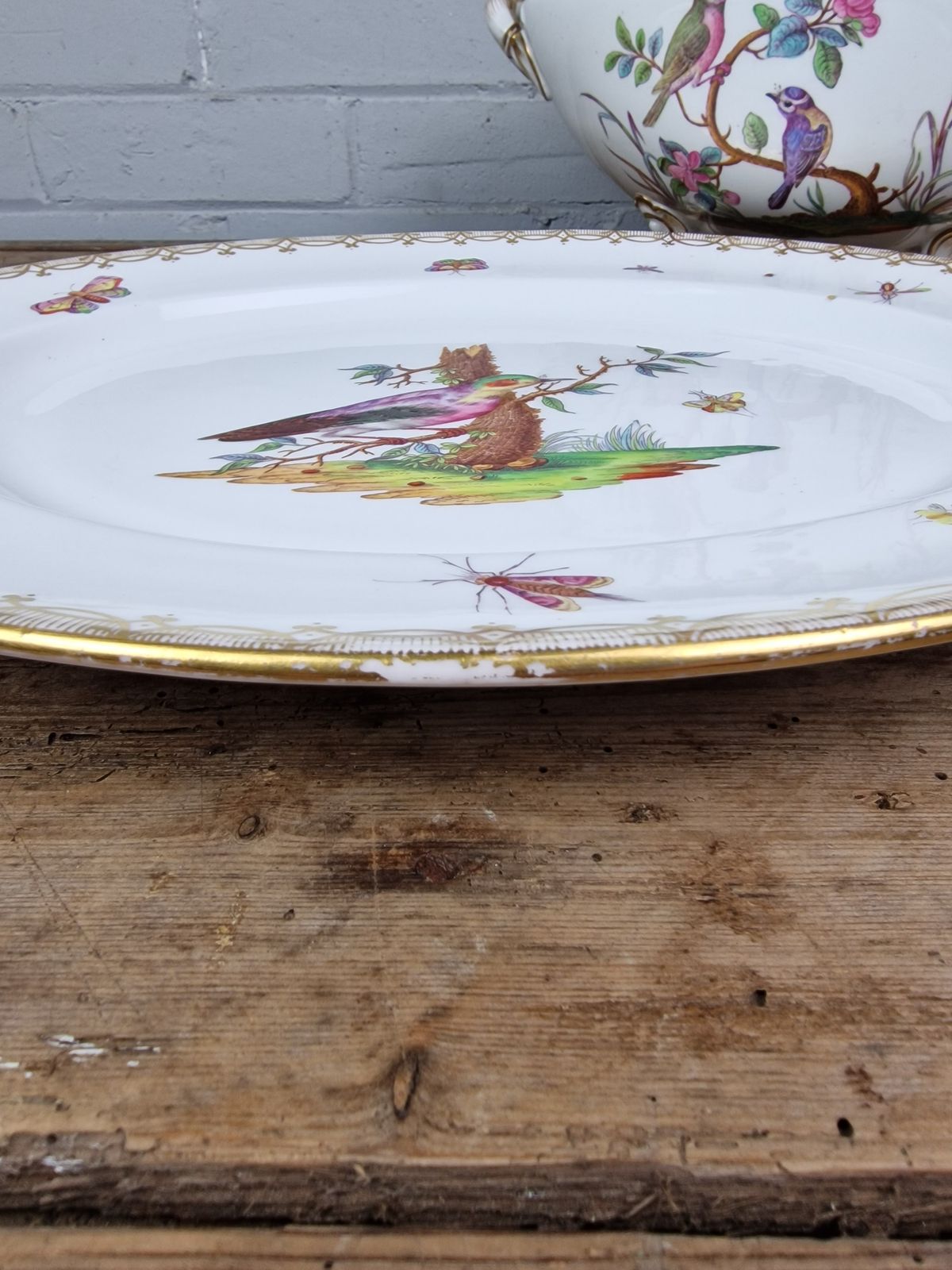 Home Decor Antique Porcelain Soup Tureen By Coalport Or Coalbrookdale   English Circa 1830 photo