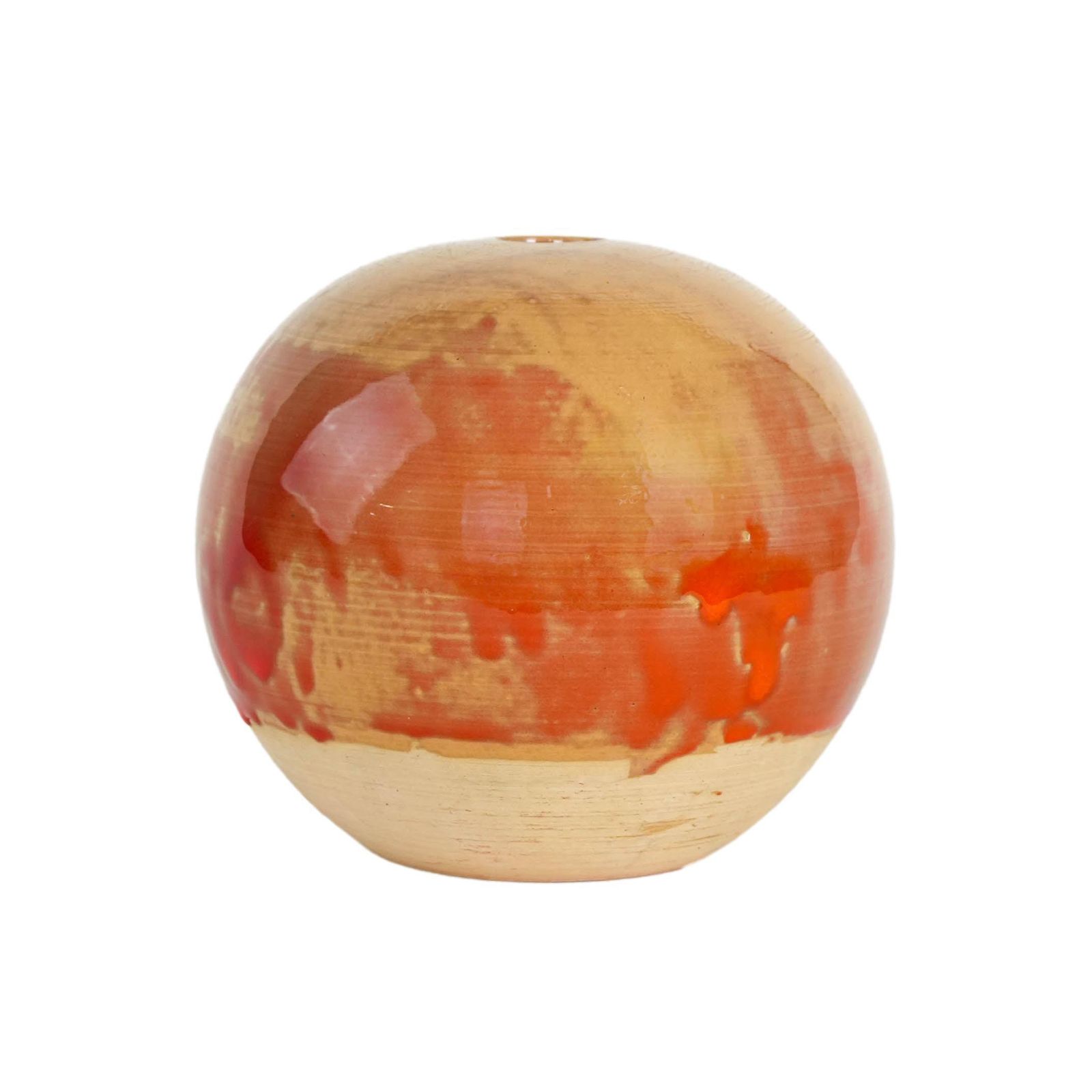 Vase sphérique en céramique, design danois, années 1960, fabriqué au Danemark