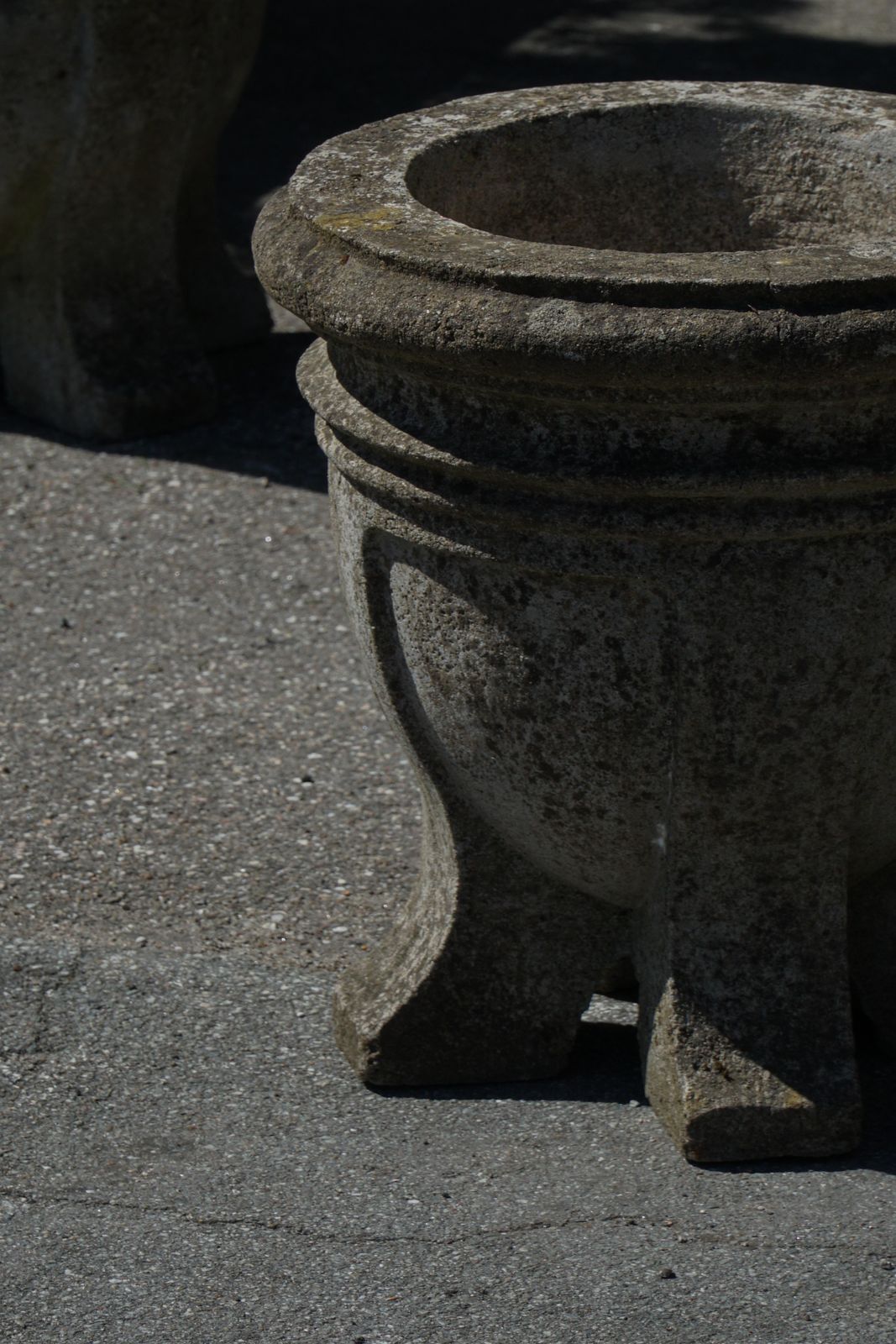 2653.0 Pair Of French Mid Century Cast Stone Garden Urns / Jardinières, 1950s photo
