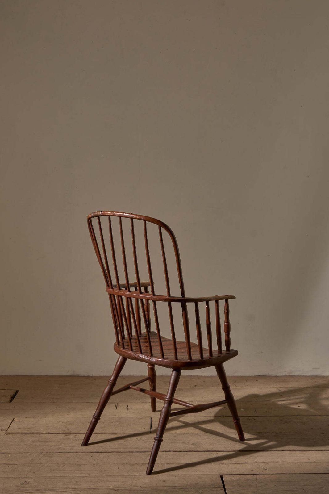 18th Century Original Brown Painted Hoop Back Windsor Chair photo 2180.0