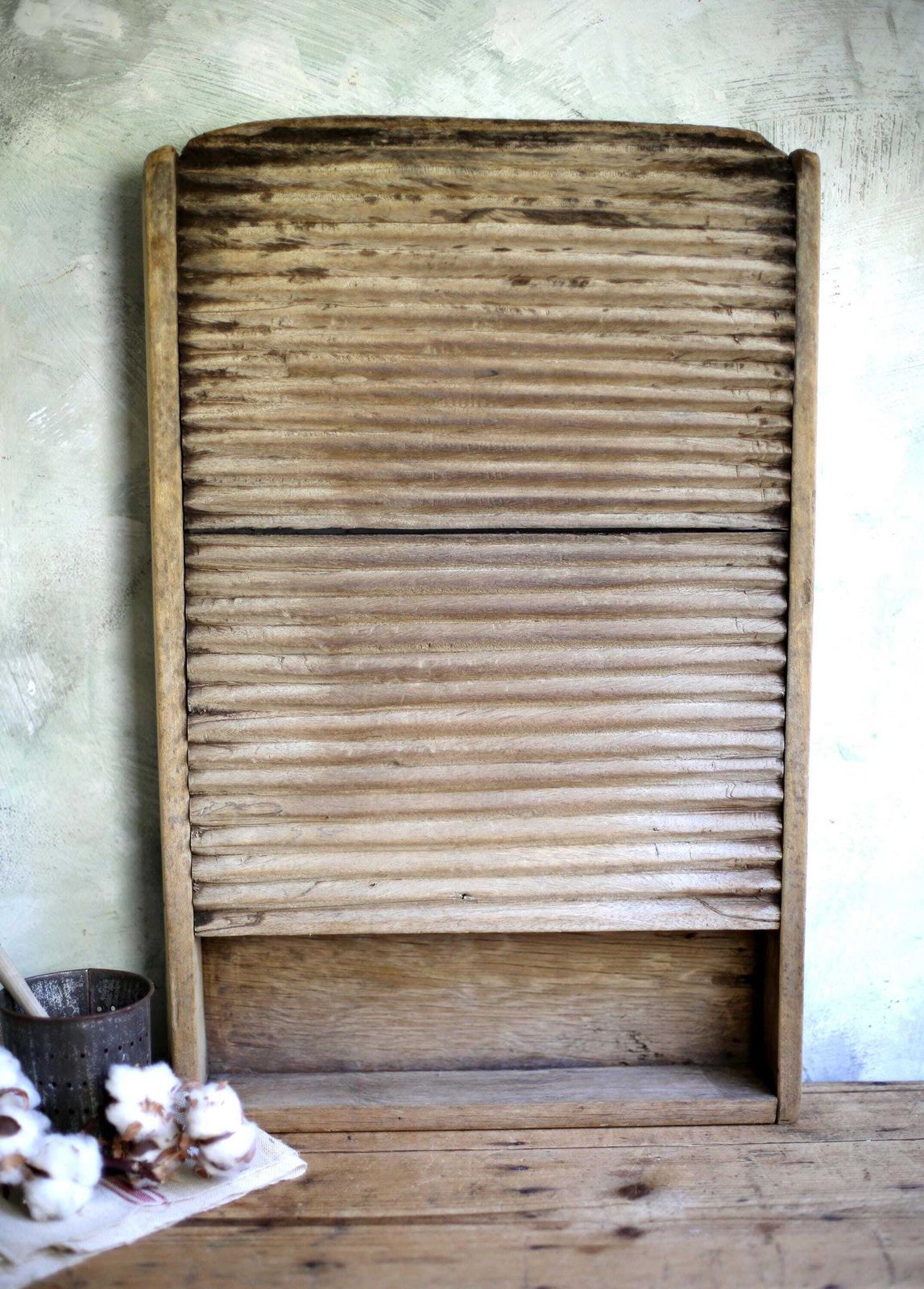 photo furniture Large Antique French Wash Board Old Wooden Laundry Bleached Scrubbing Washboard Draining