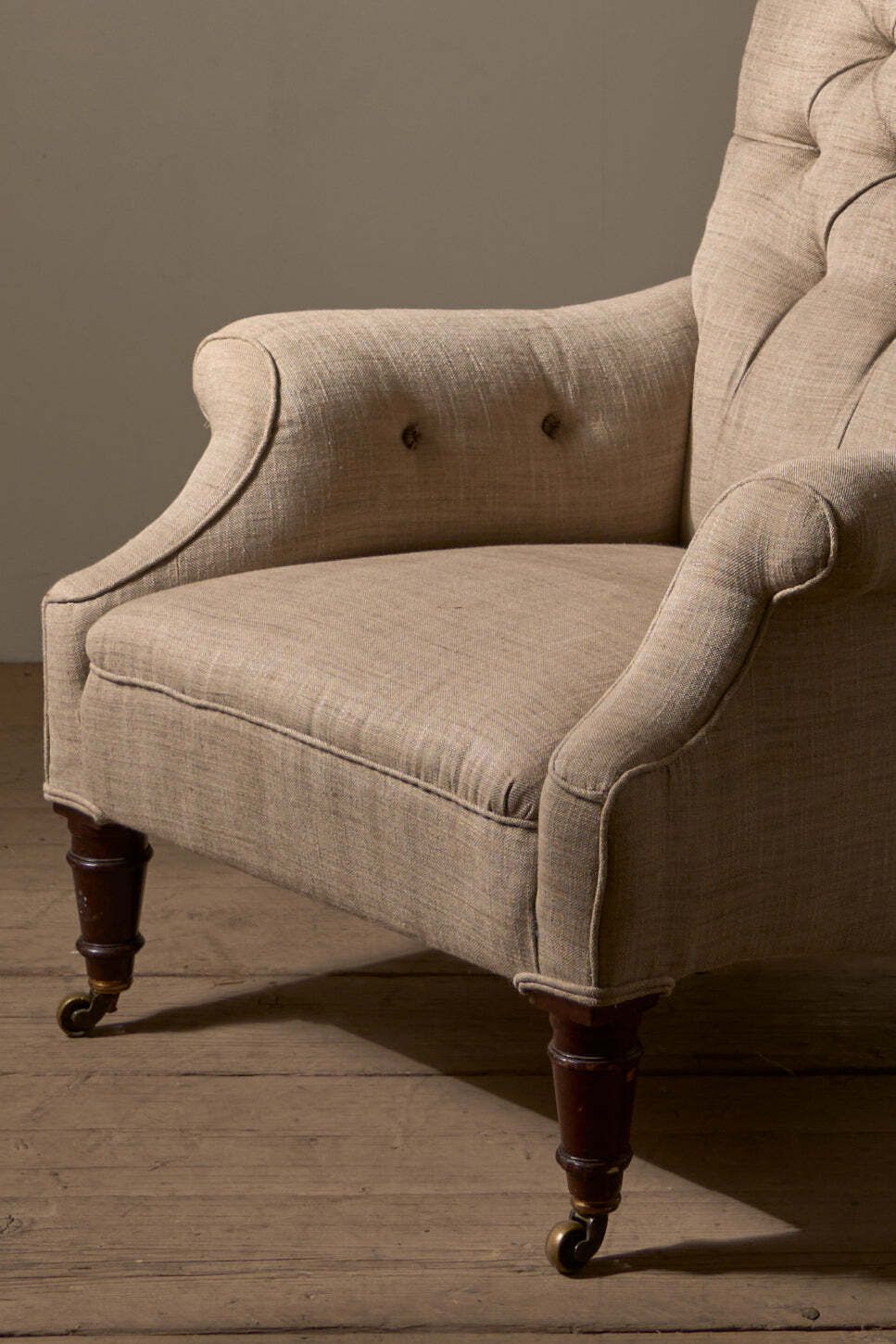 Victorian Country House Armchair With Shapely Sides photo furniture